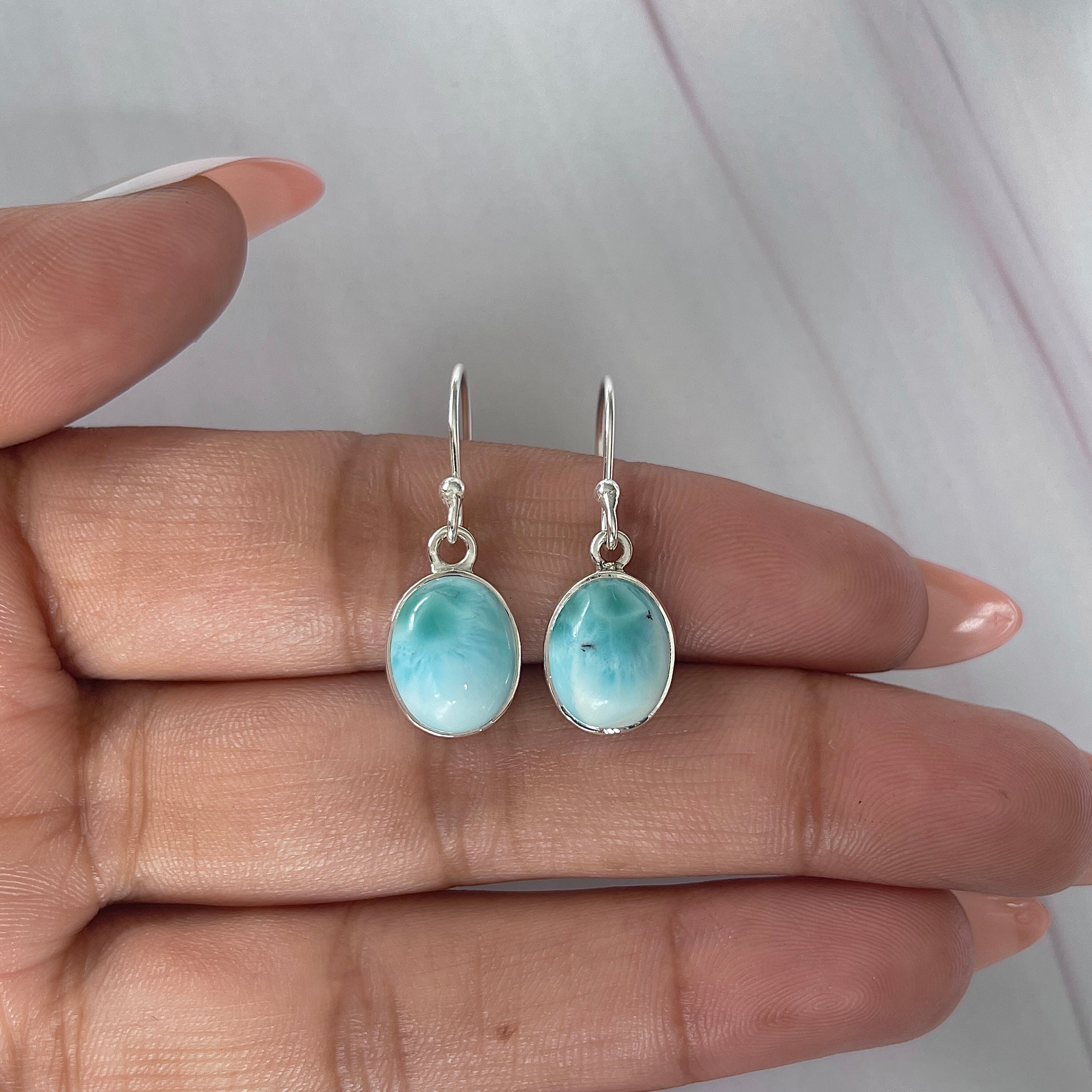 Larimar Earring-(LAR-E-2102.)
