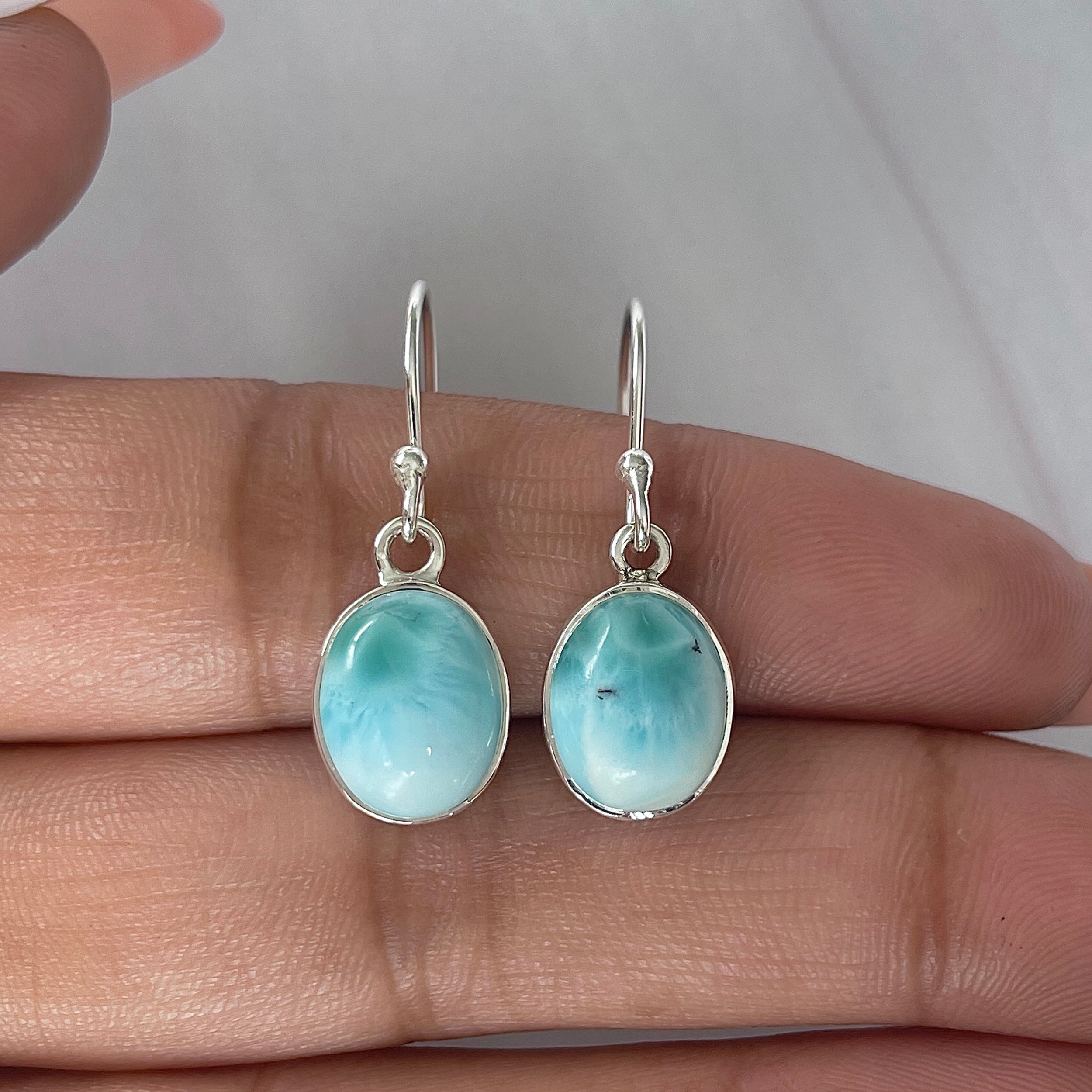 Larimar Earring-(LAR-E-2102.)
