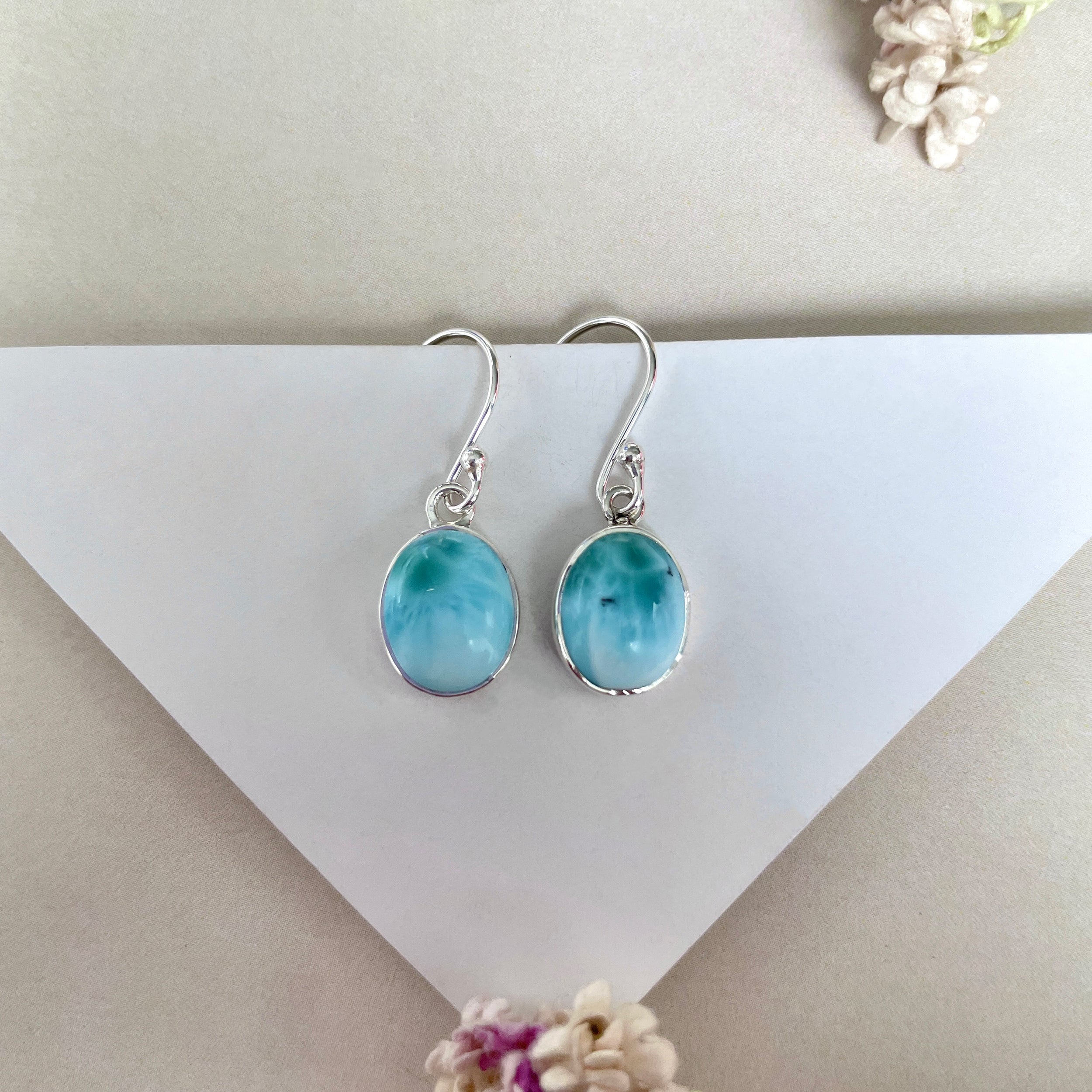 Larimar Earring-(LAR-E-2102.)