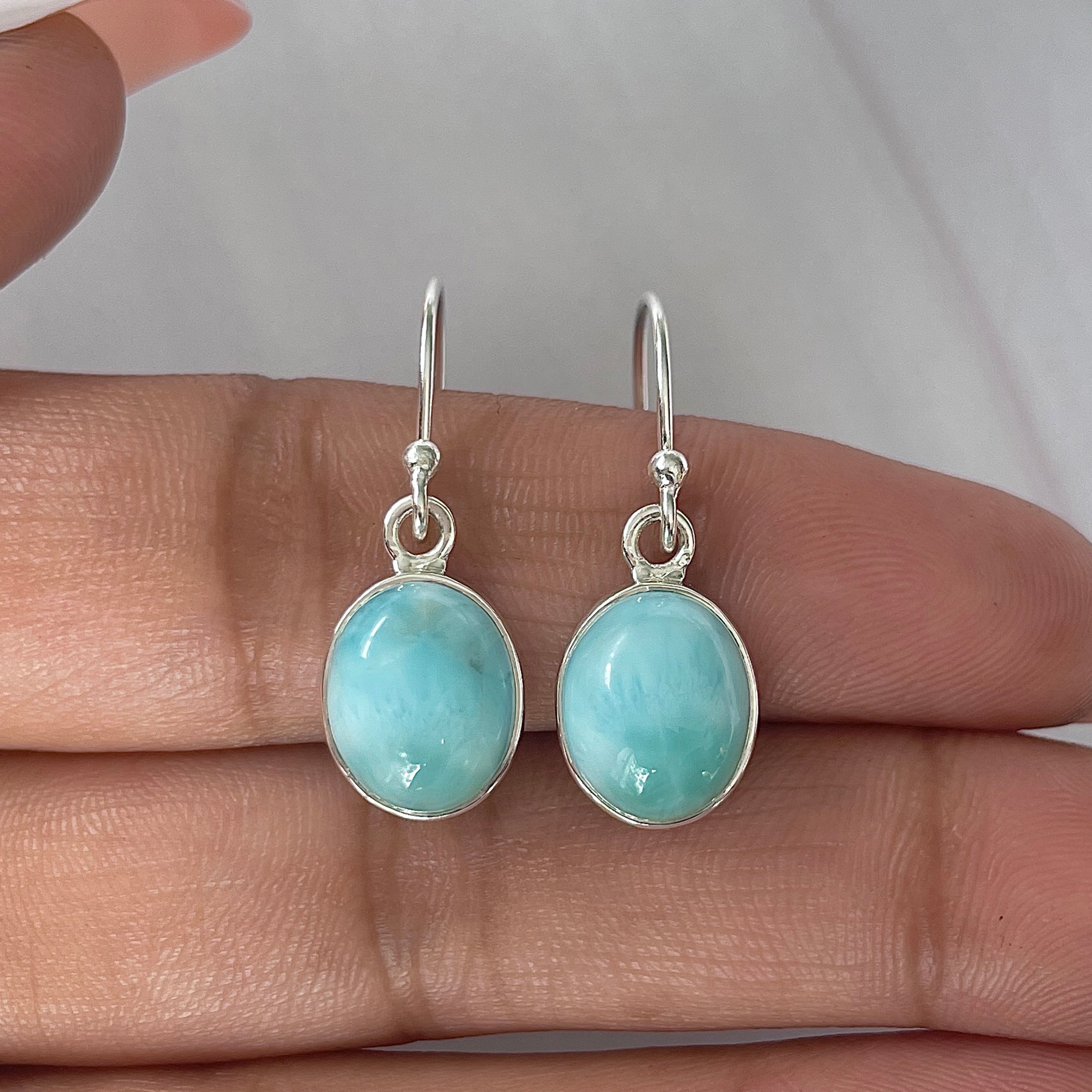 Larimar Earring-(LAR-E-2103.)
