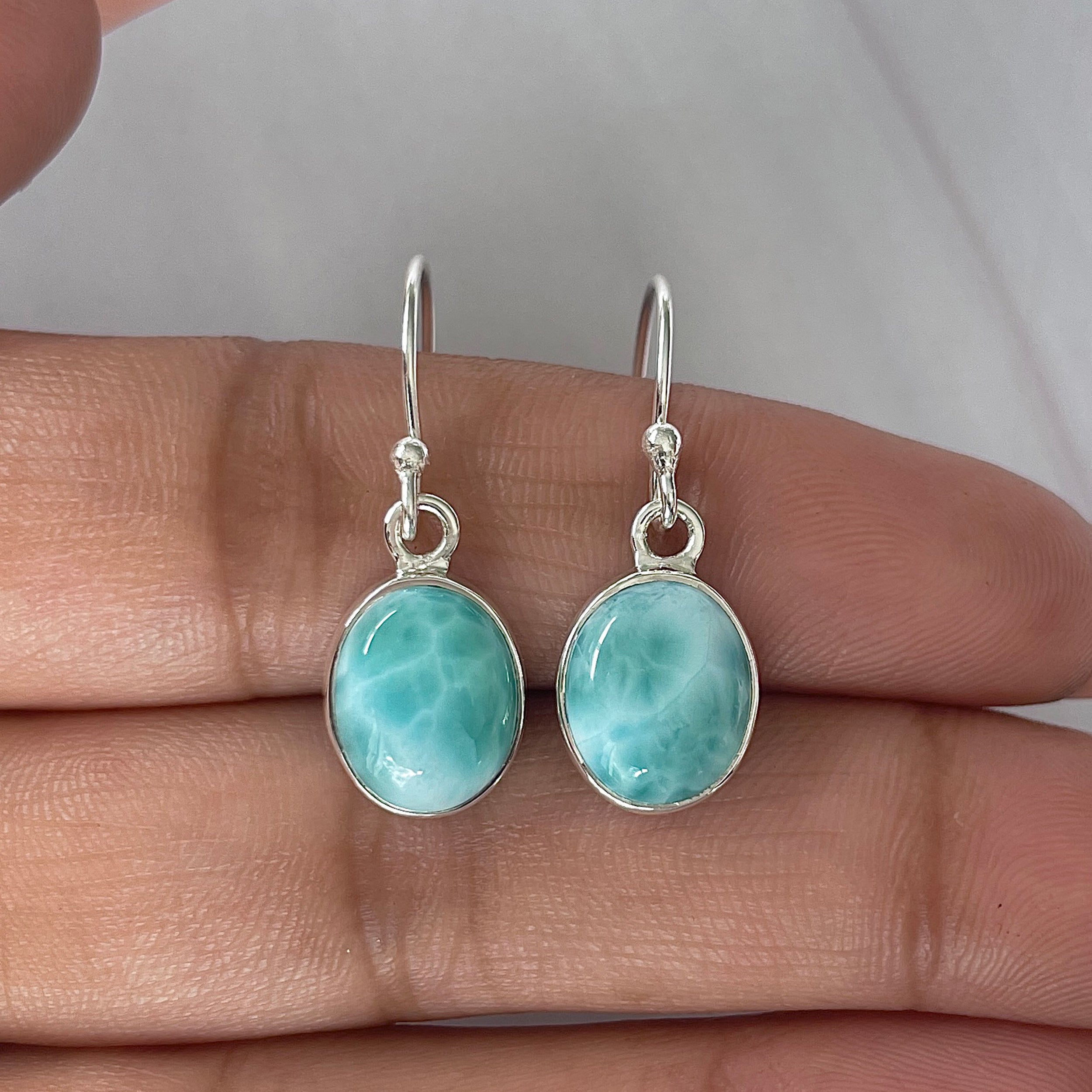 Larimar Earring-(LAR-E-2104.)