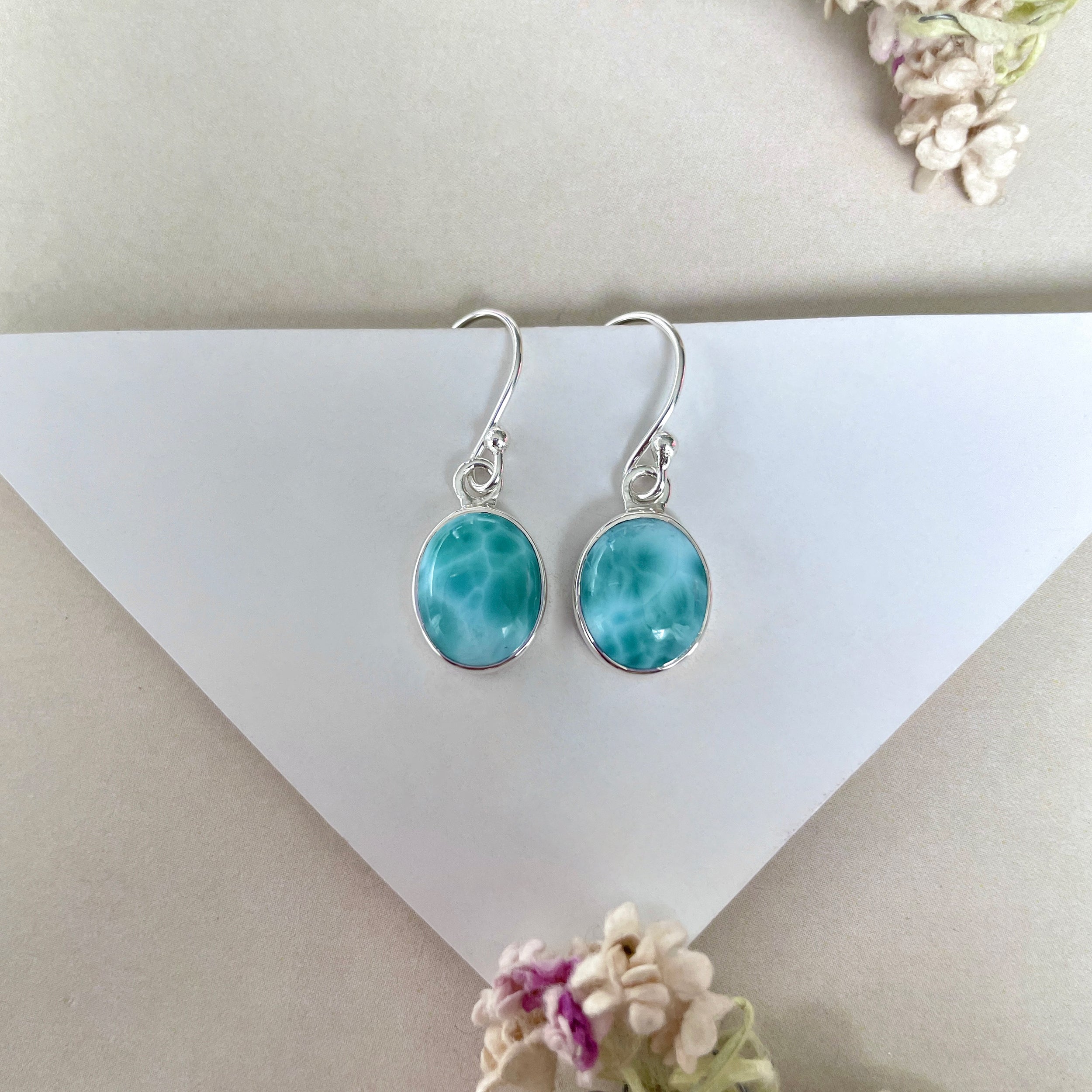 Larimar Earring-(LAR-E-2104.)