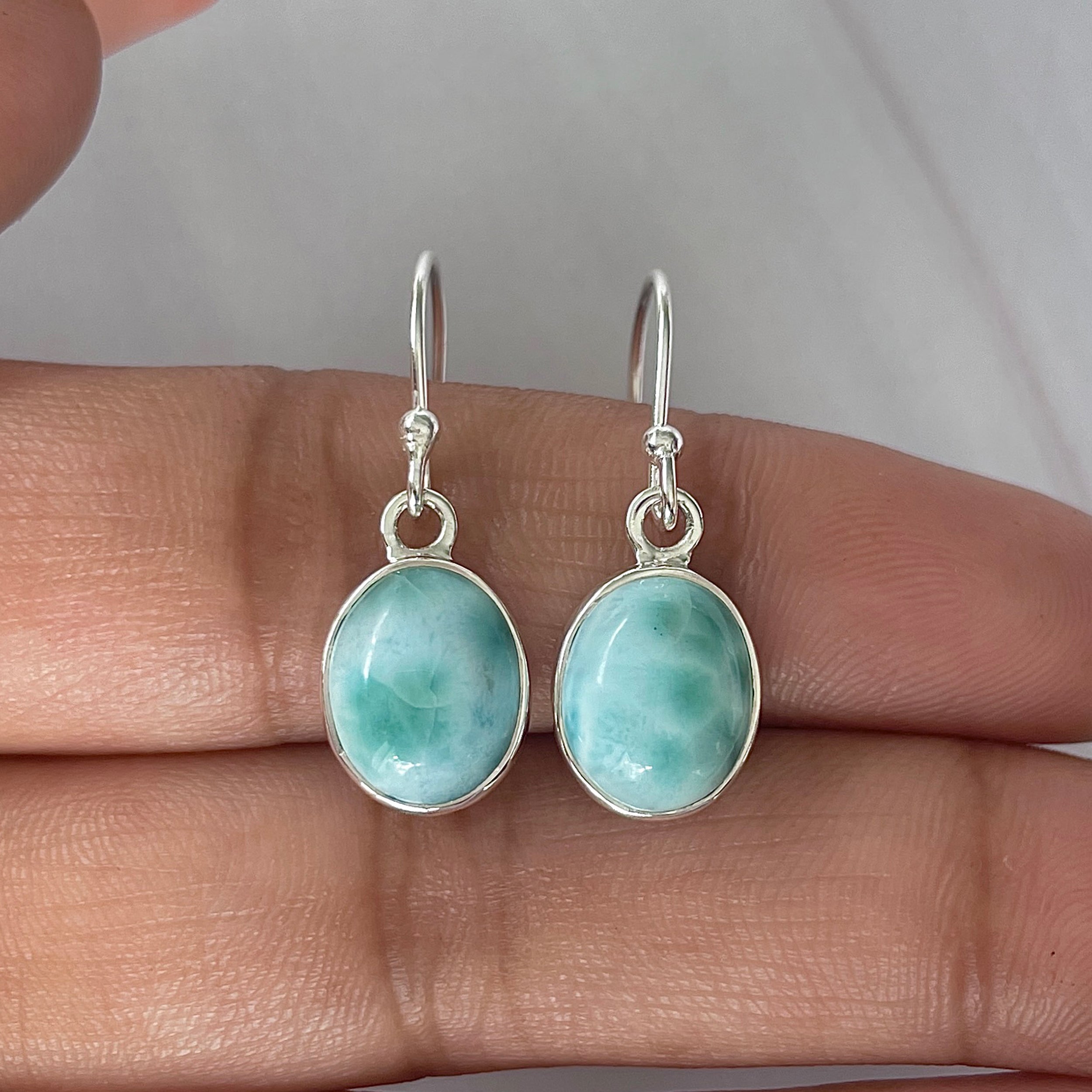 Larimar Earring-(LAR-E-2105.)