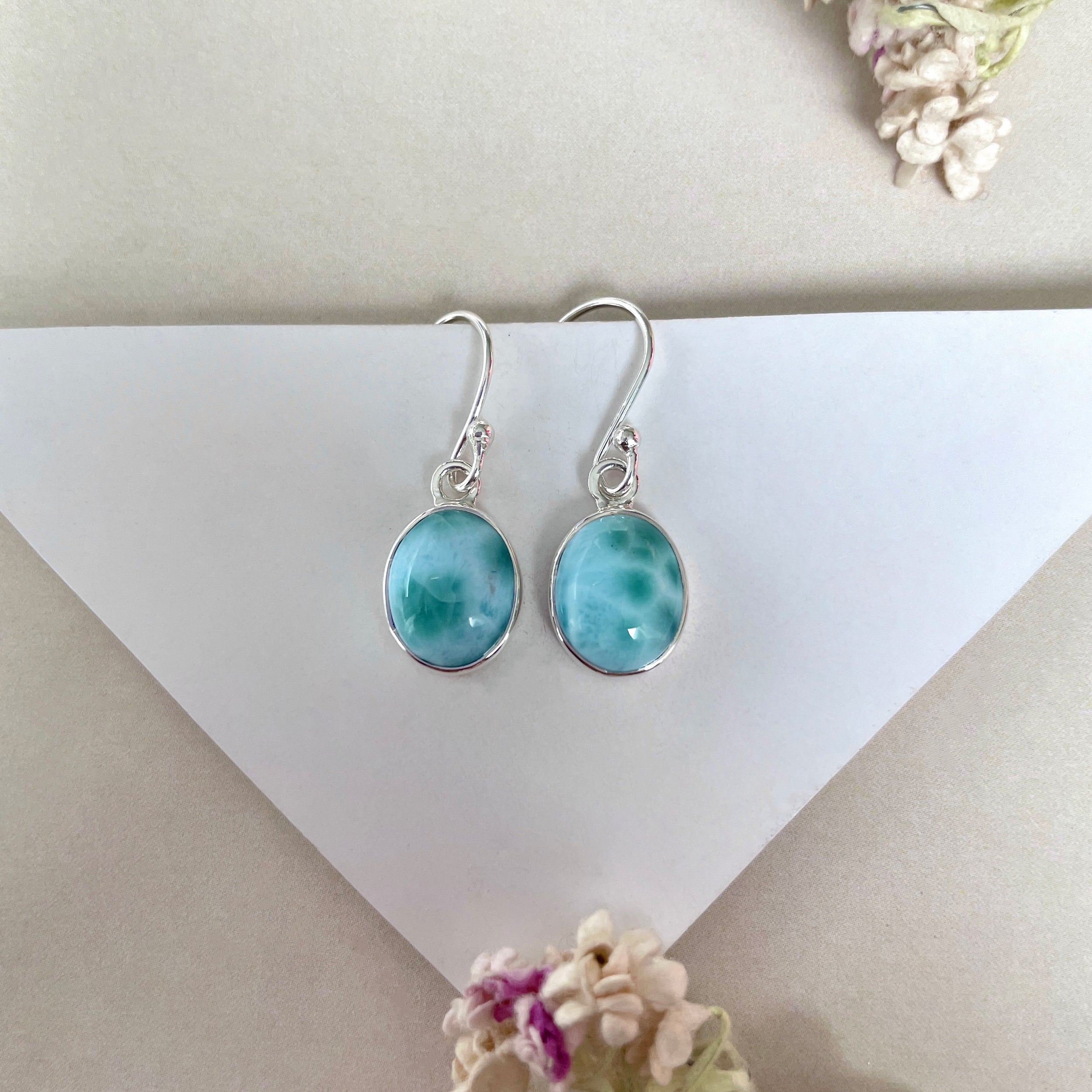 Larimar Earring-(LAR-E-2105.)