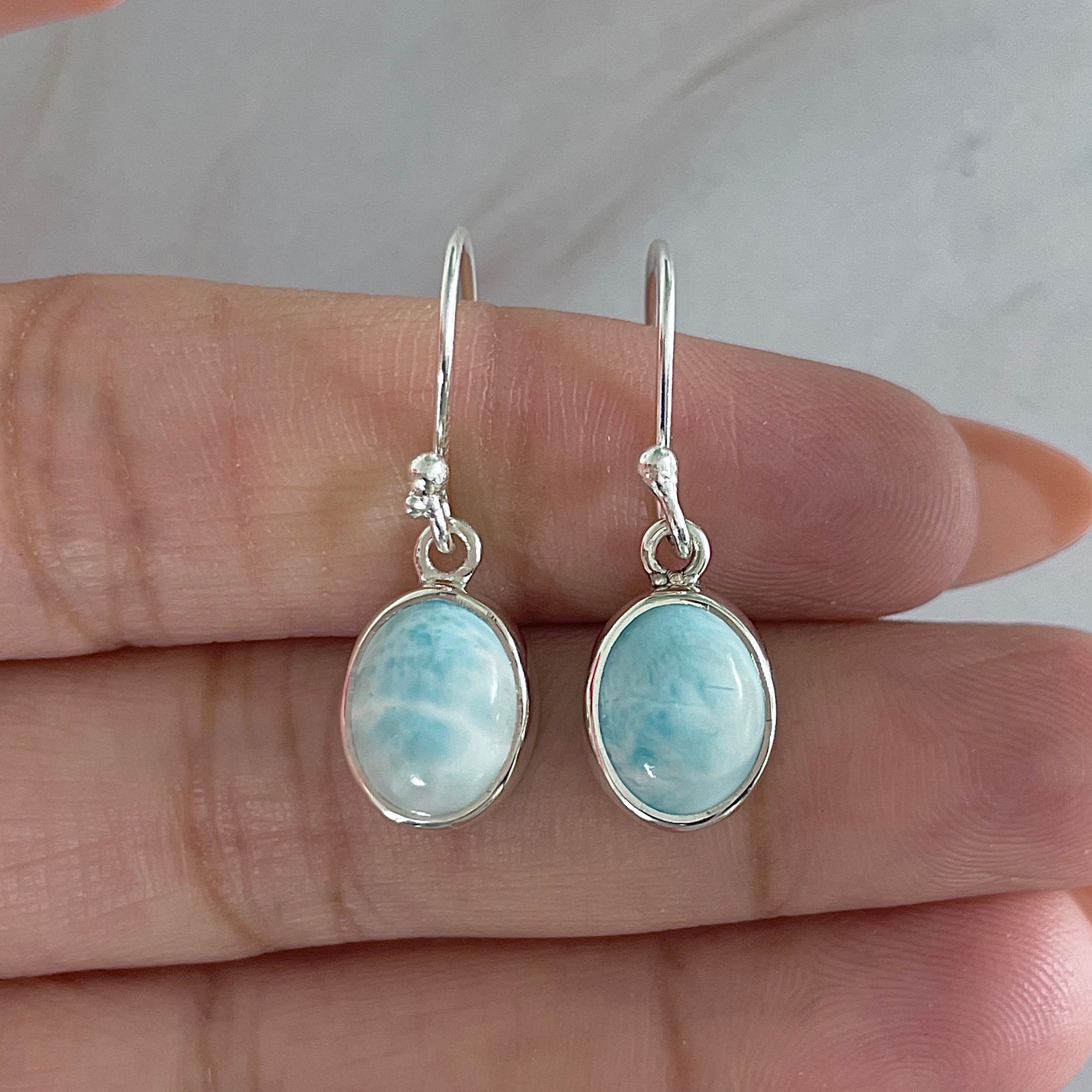 Larimar Earring-(LAR-E-2109.)