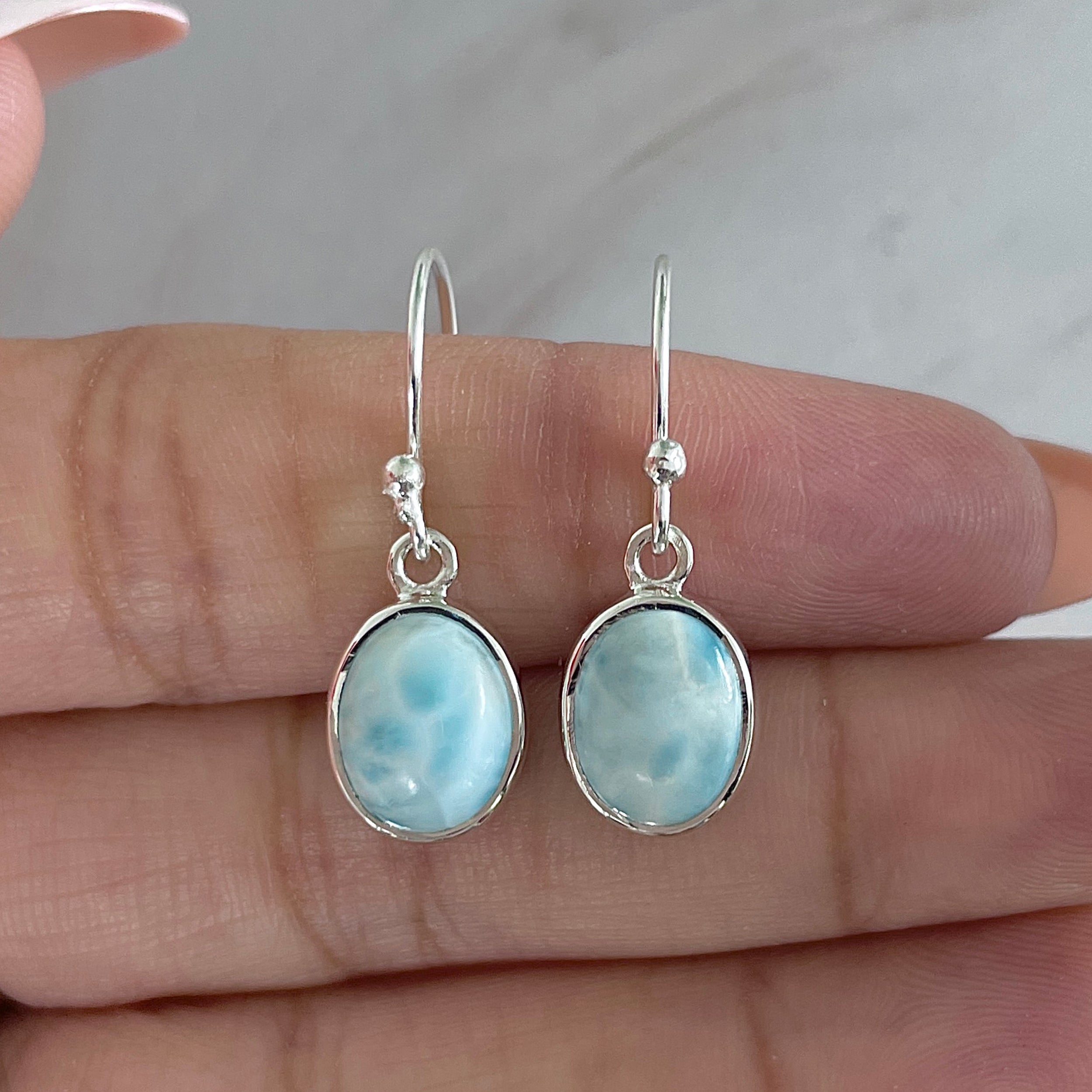 Larimar Earring-(LAR-E-2110.)
