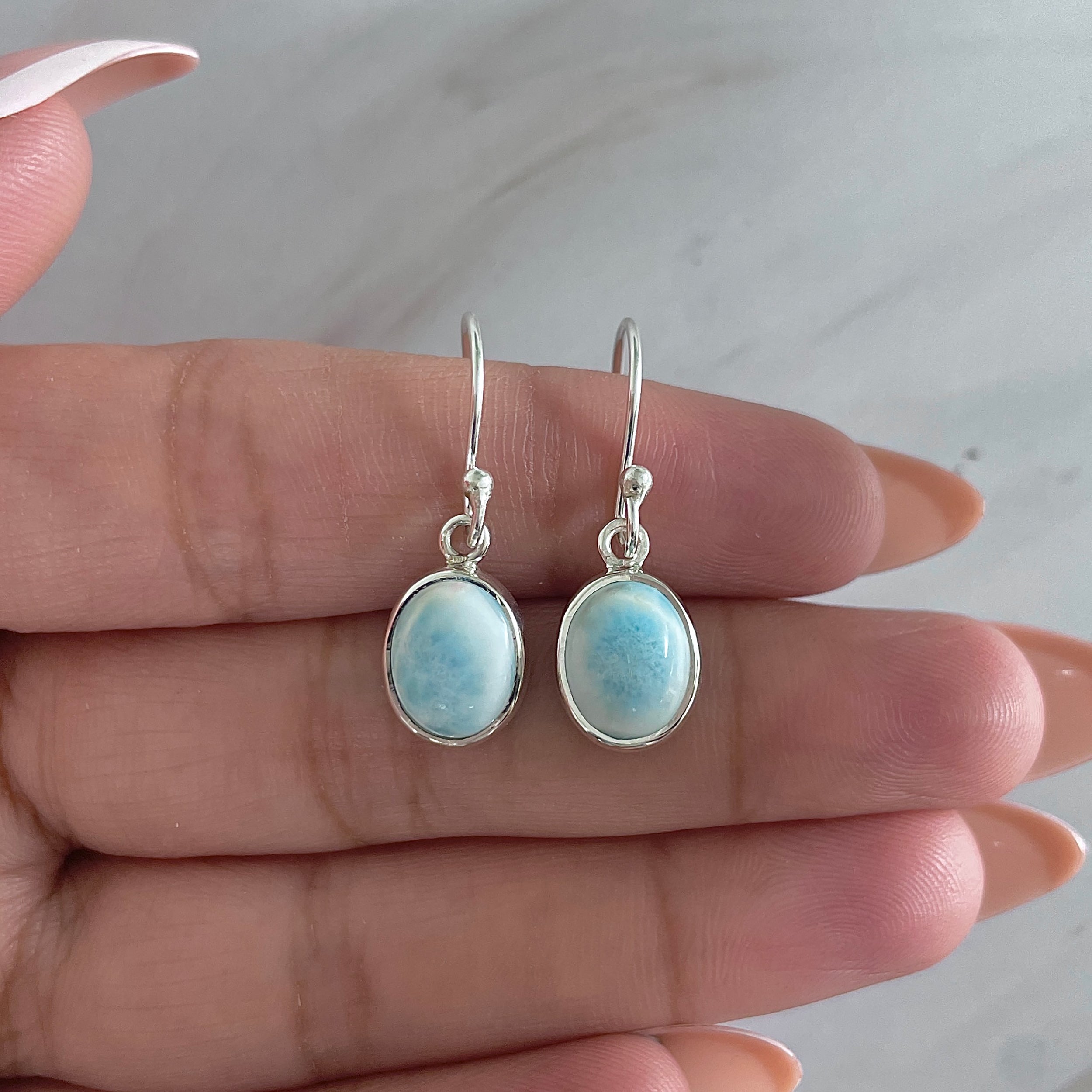 Larimar Earring-(LAR-E-2111.)
