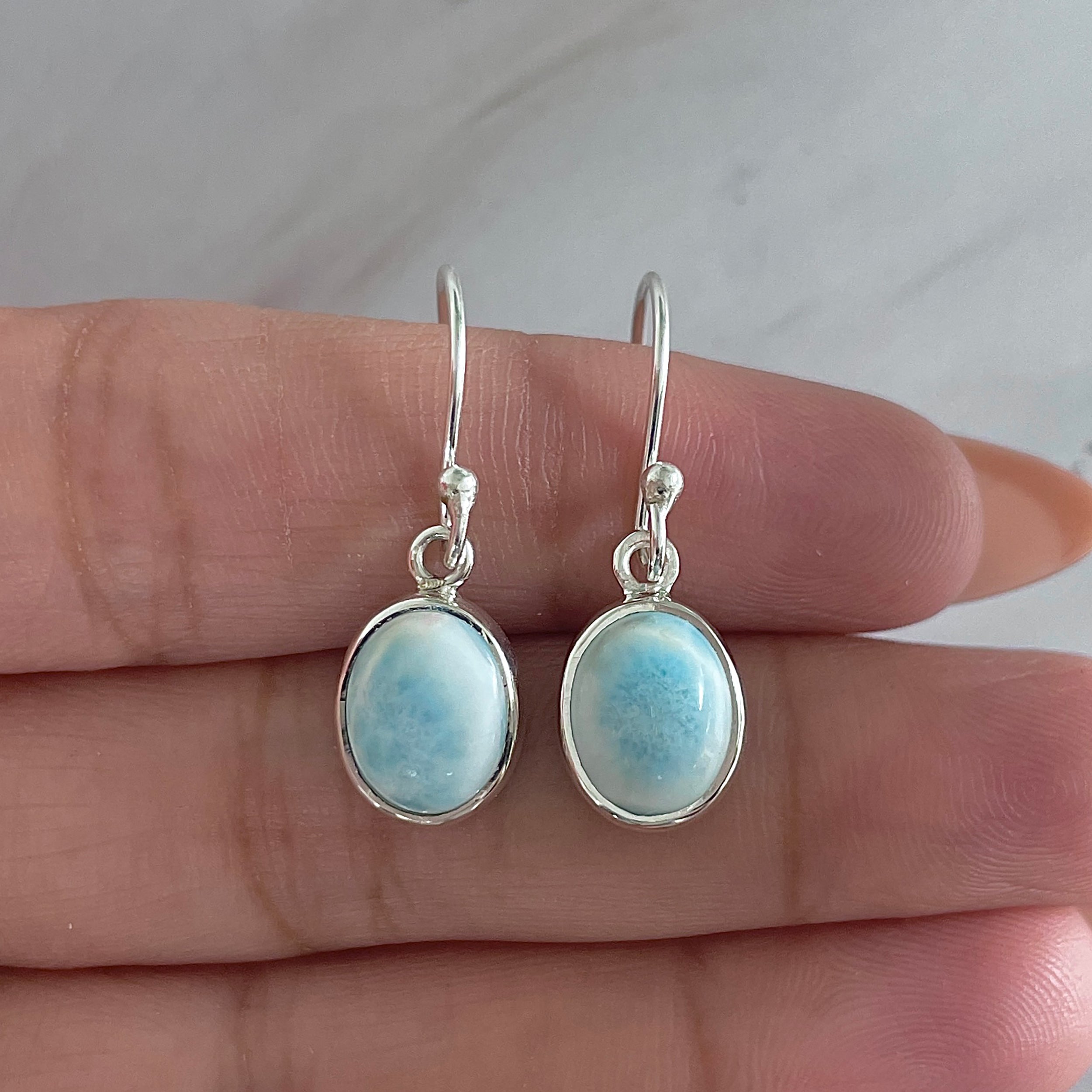 Larimar Earring-(LAR-E-2111.)