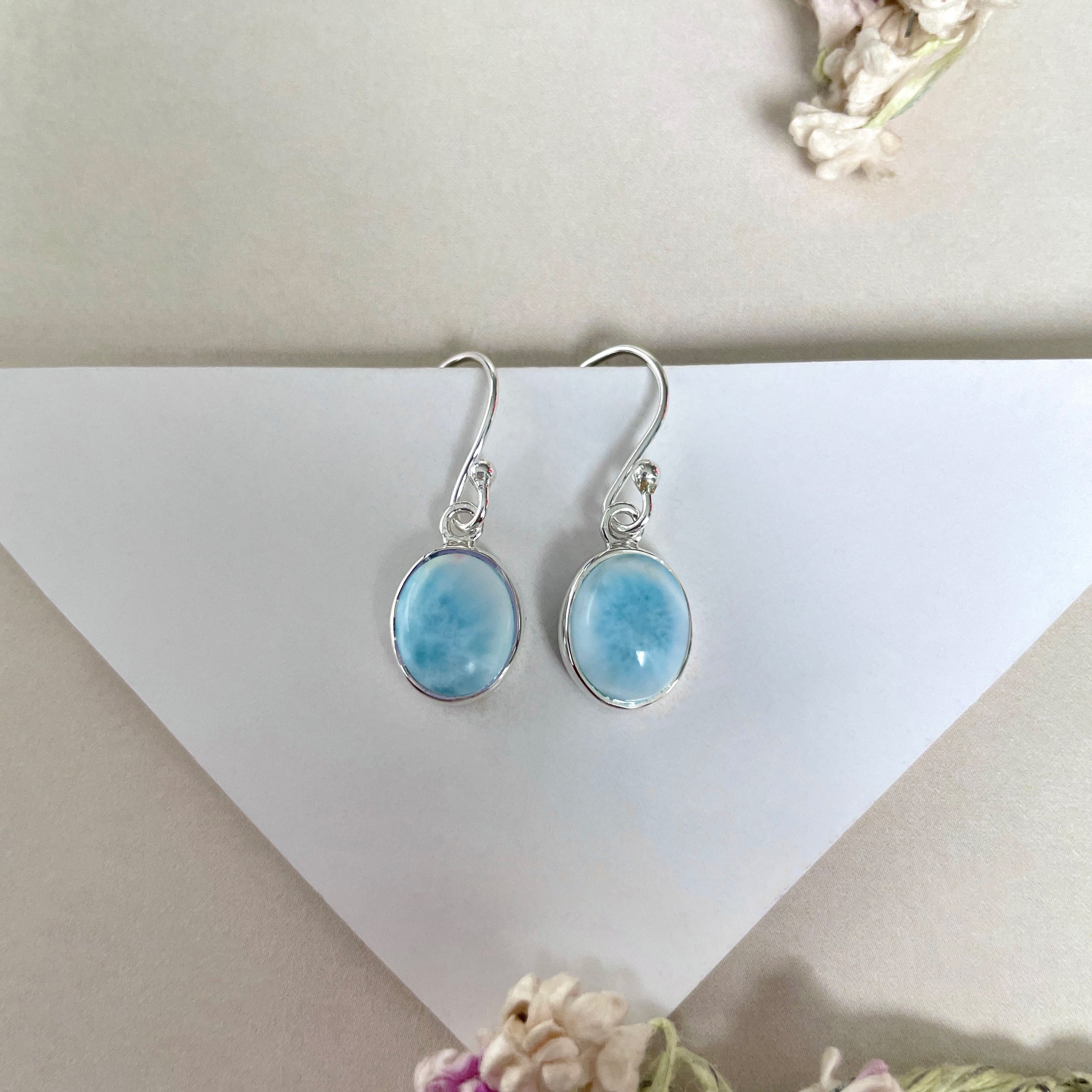 Larimar Earring-(LAR-E-2111.)