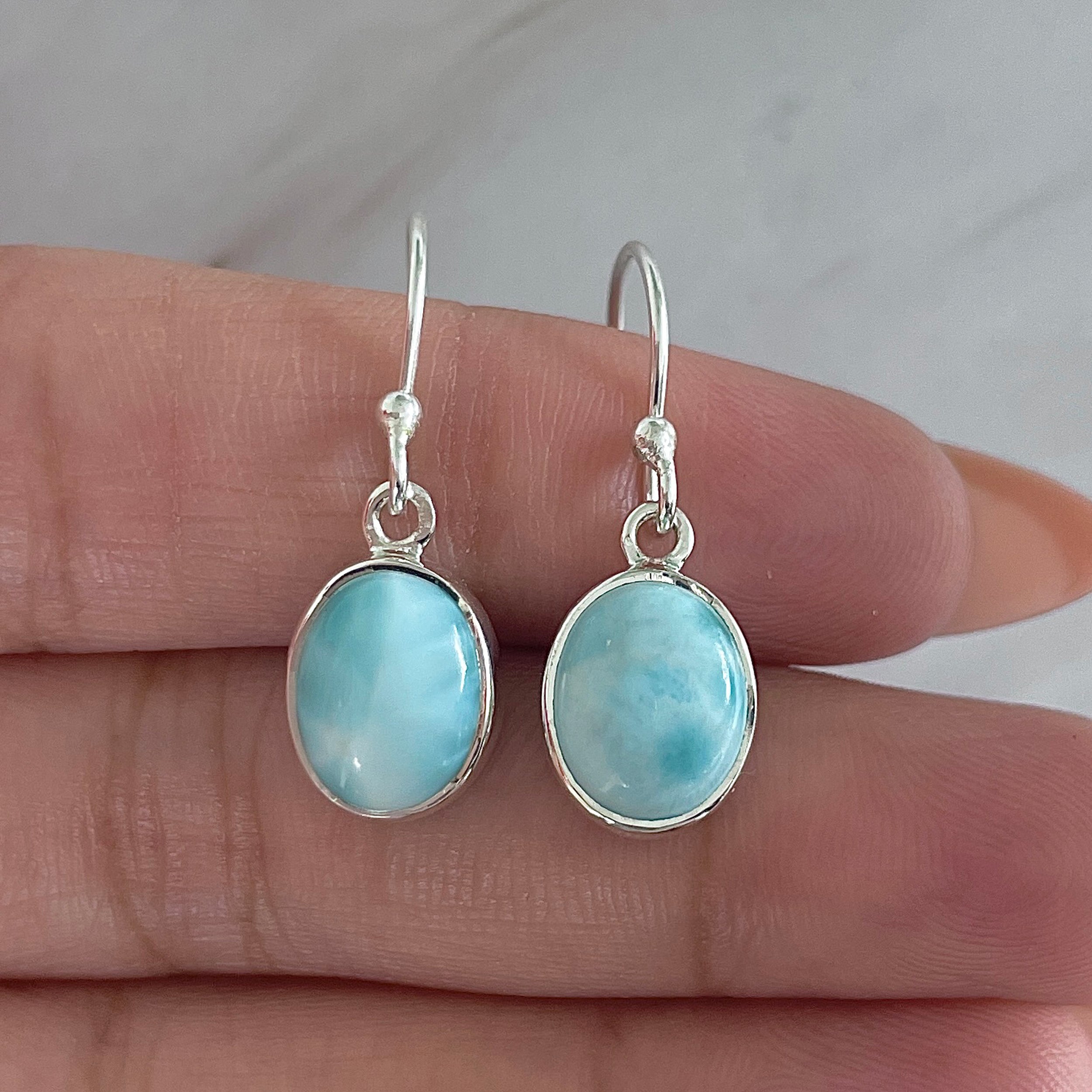 Larimar Earring-(LAR-E-2112.)