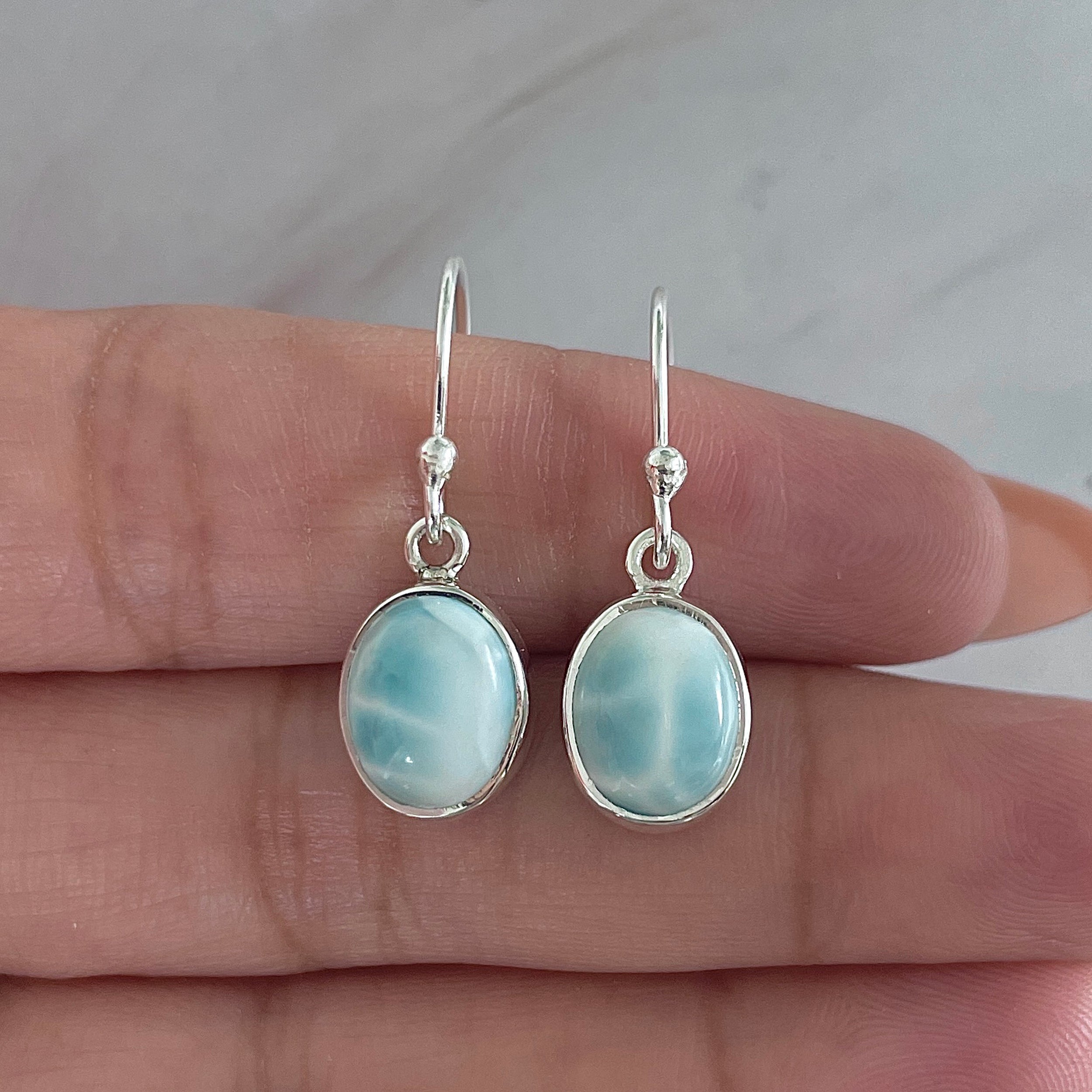 Larimar Earring-(LAR-E-2113.)