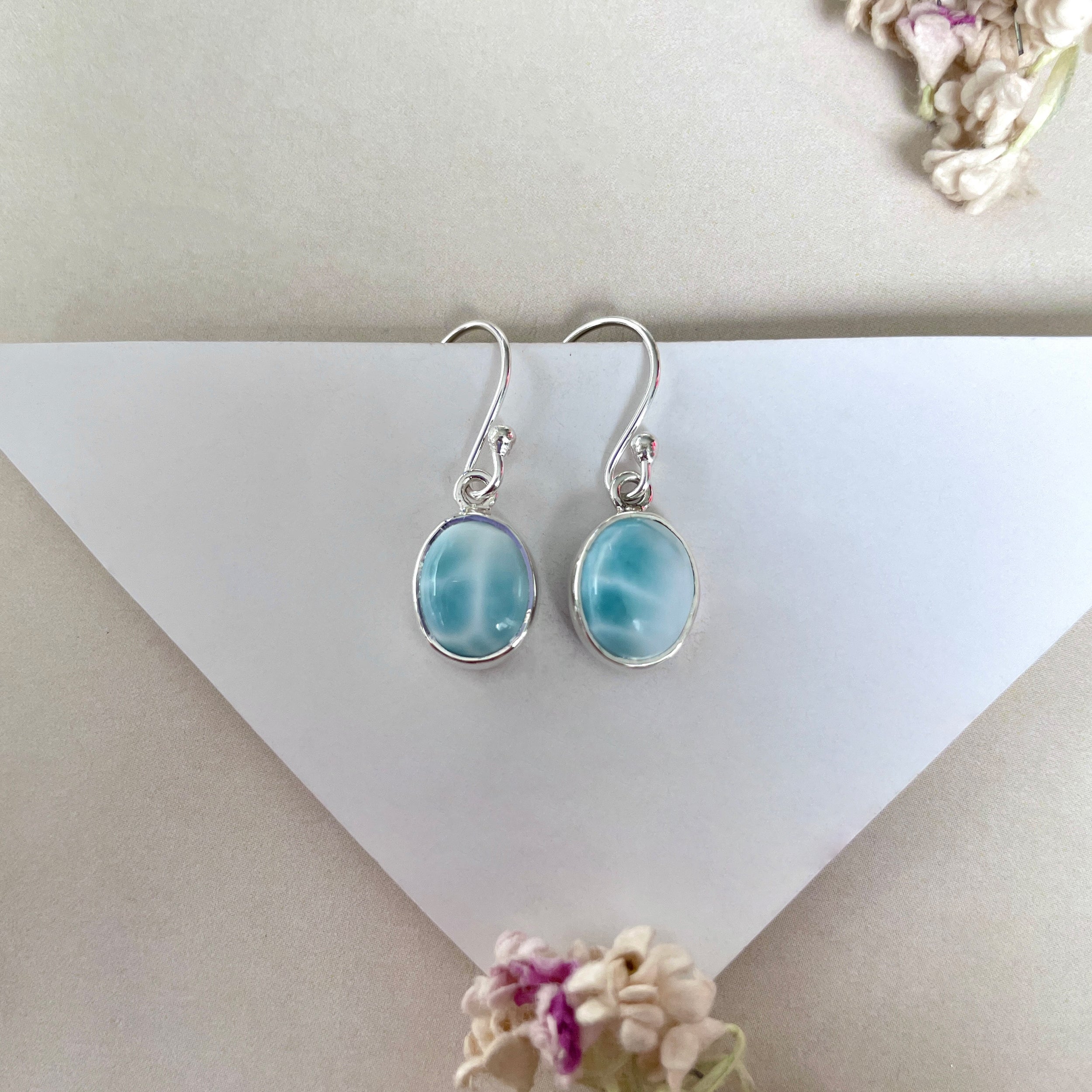 Larimar Earring-(LAR-E-2113.)