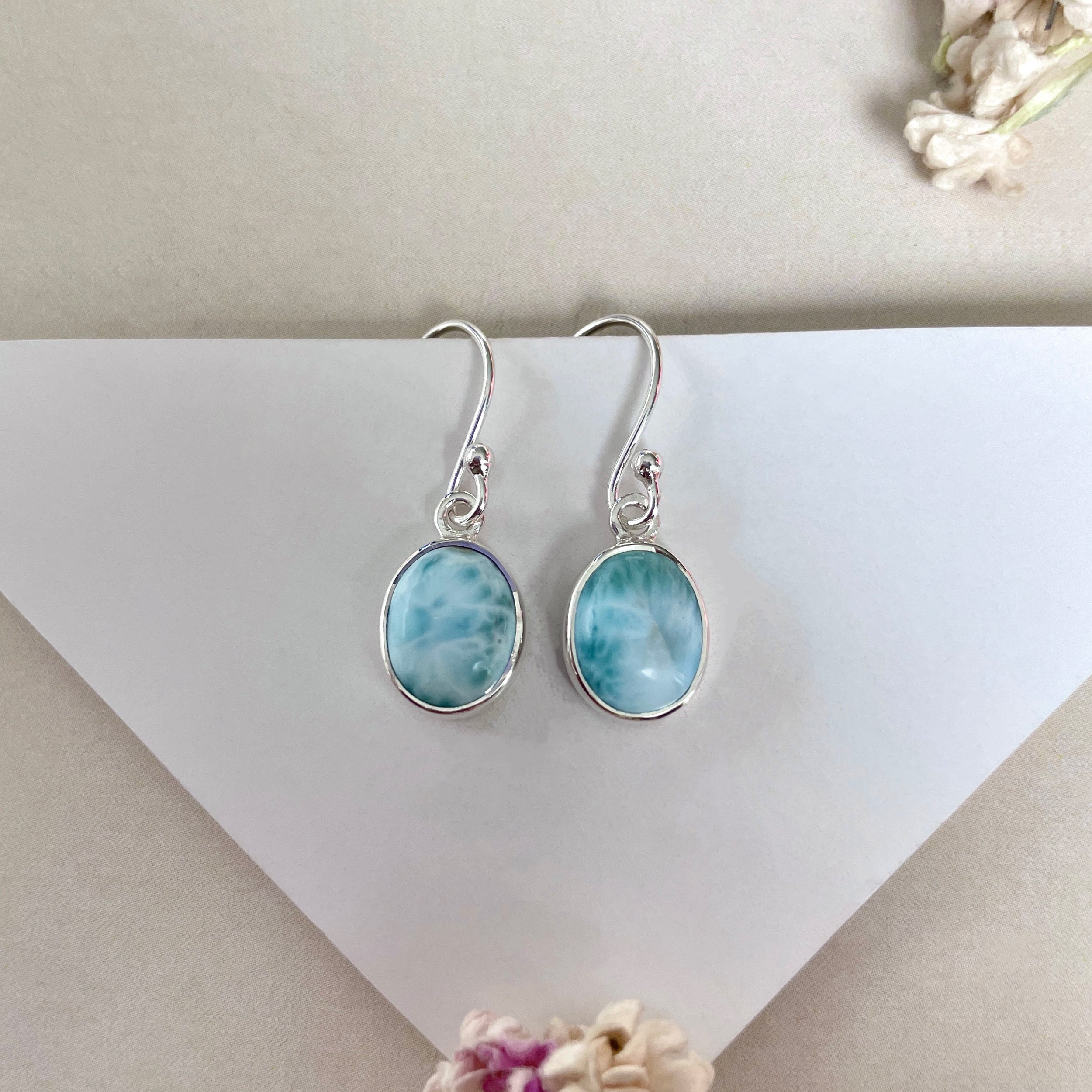 Larimar Earring-(LAR-E-2114.)