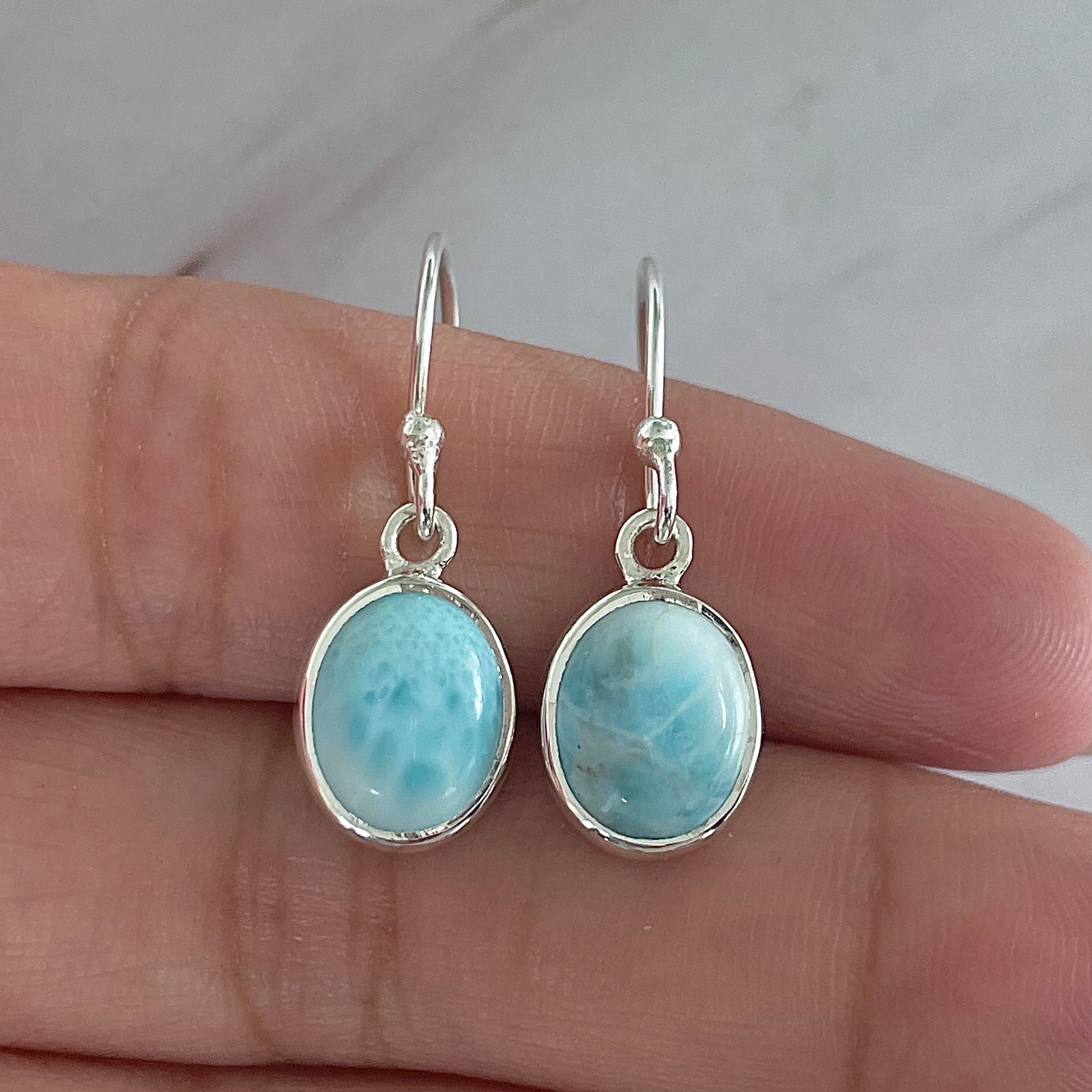 Larimar Earring-(LAR-E-2115.)
