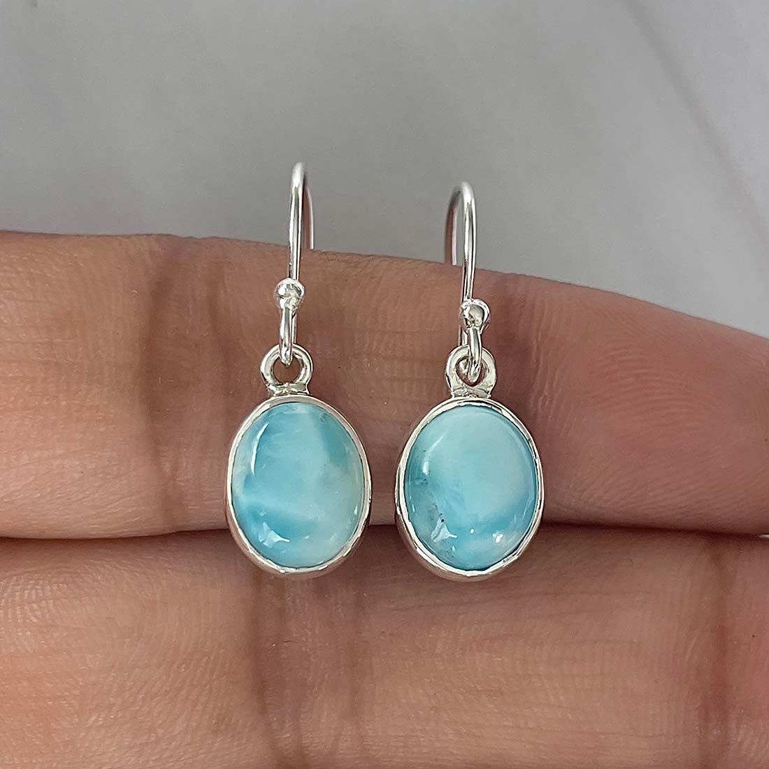Larimar Earring-(LAR-E-2120.)