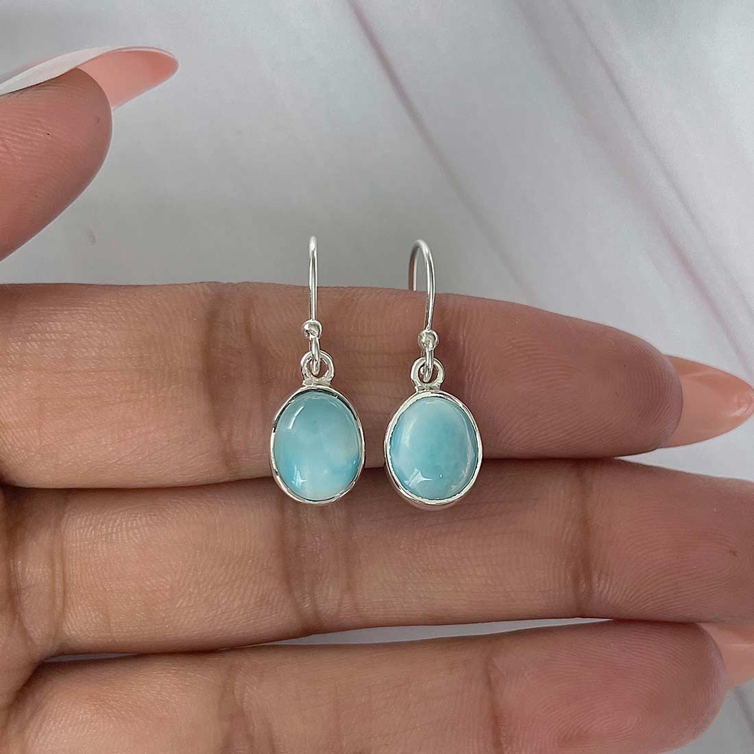 Larimar Earring-(LAR-E-2121.)