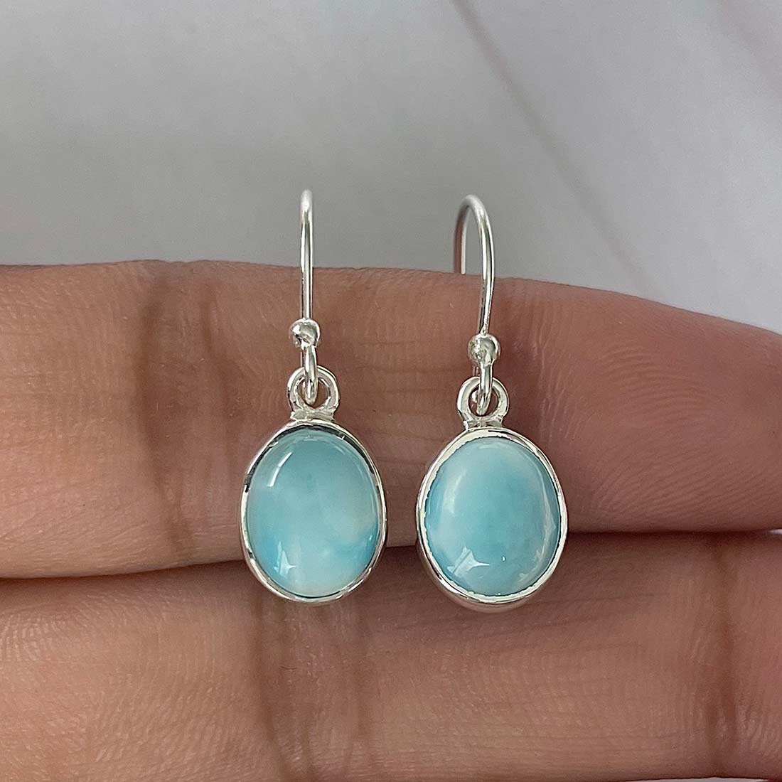 Larimar Earring-(LAR-E-2121.)