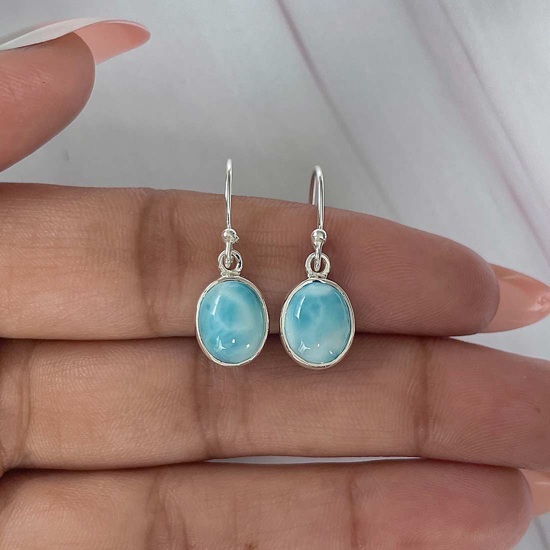 Larimar Earring-(LAR-E-2123.)