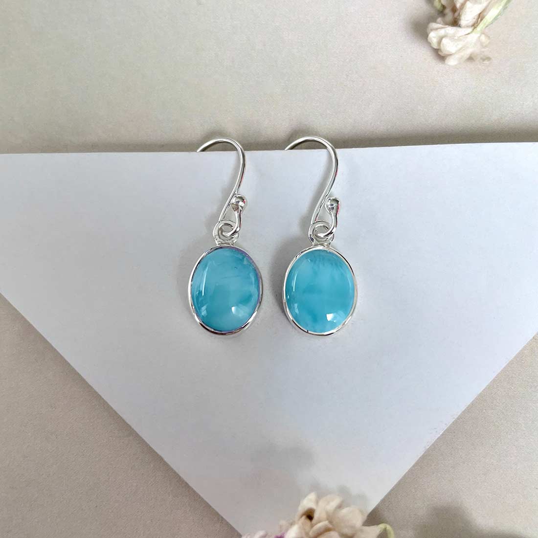 Larimar Earring-(LAR-E-2124.)