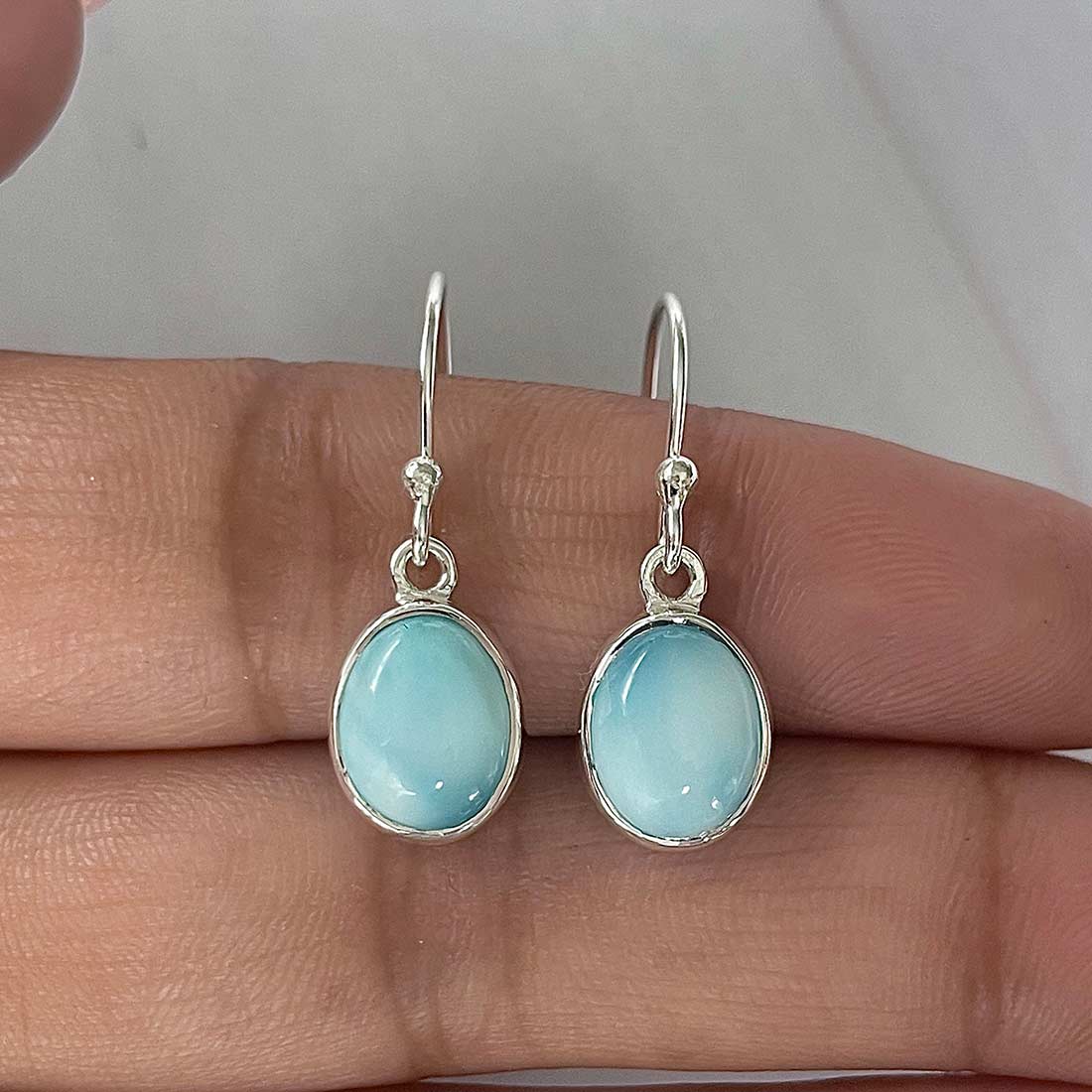Larimar Earring-(LAR-E-2125.)