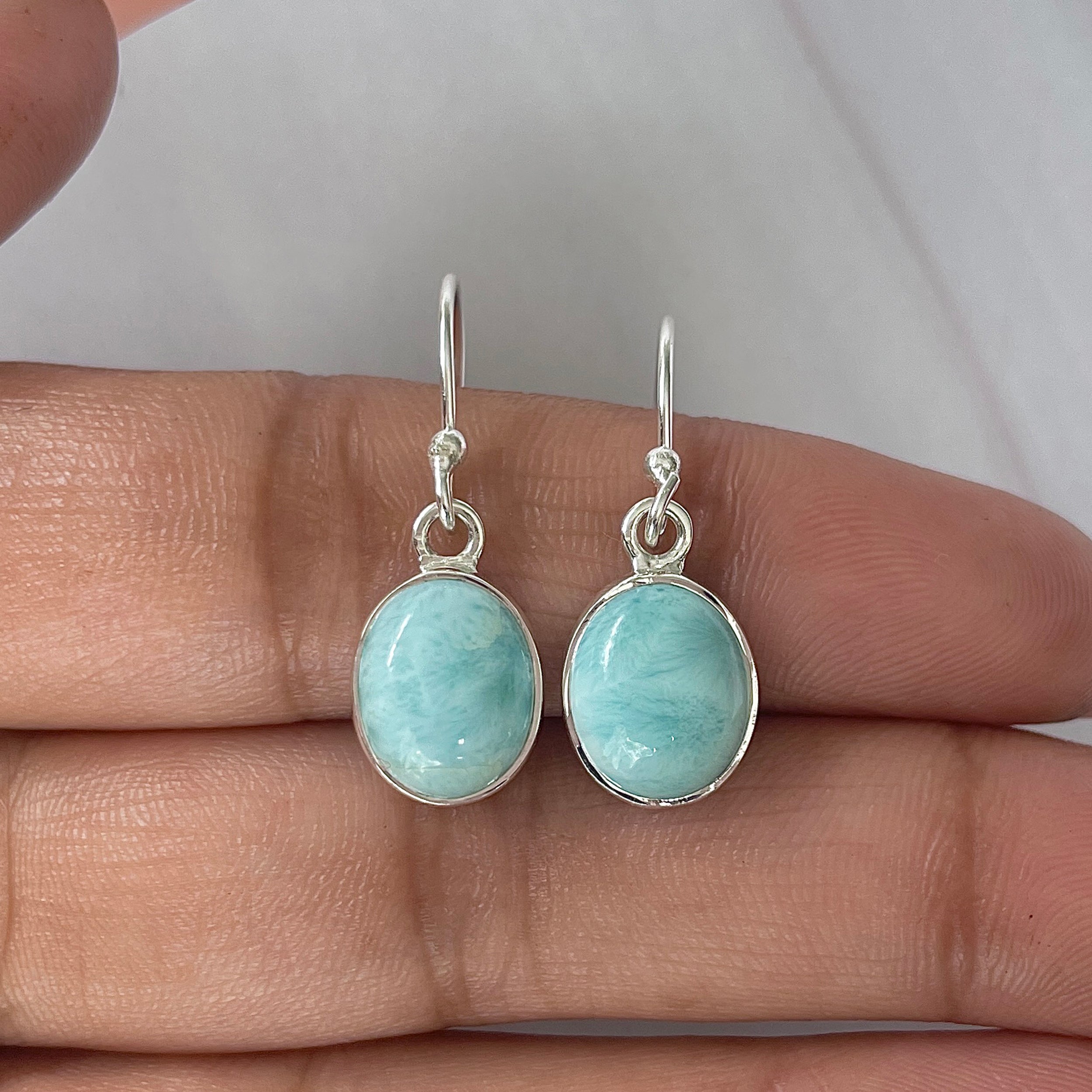 Larimar Earring-(LAR-E-2137.)