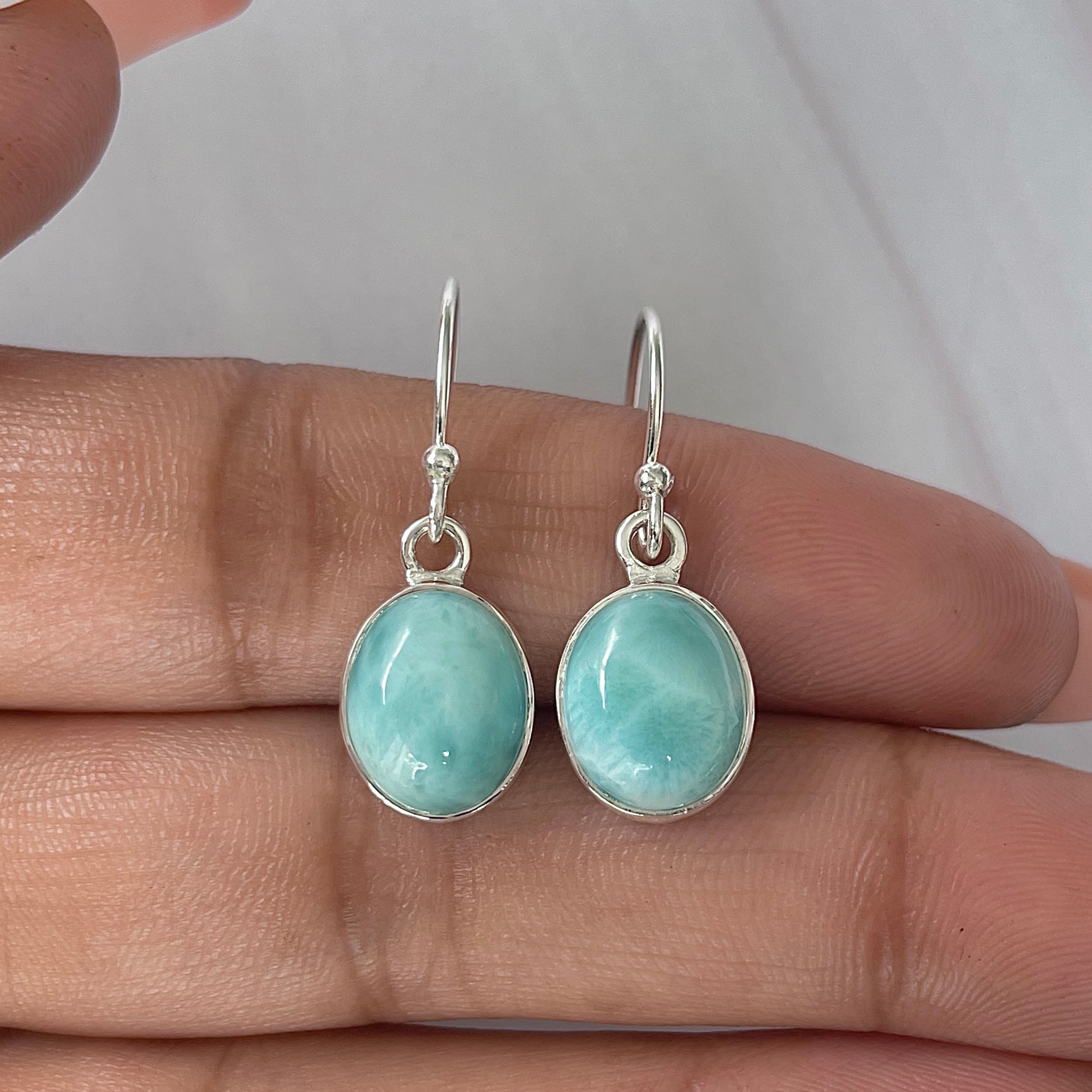 Larimar Earring-(LAR-E-2138.)