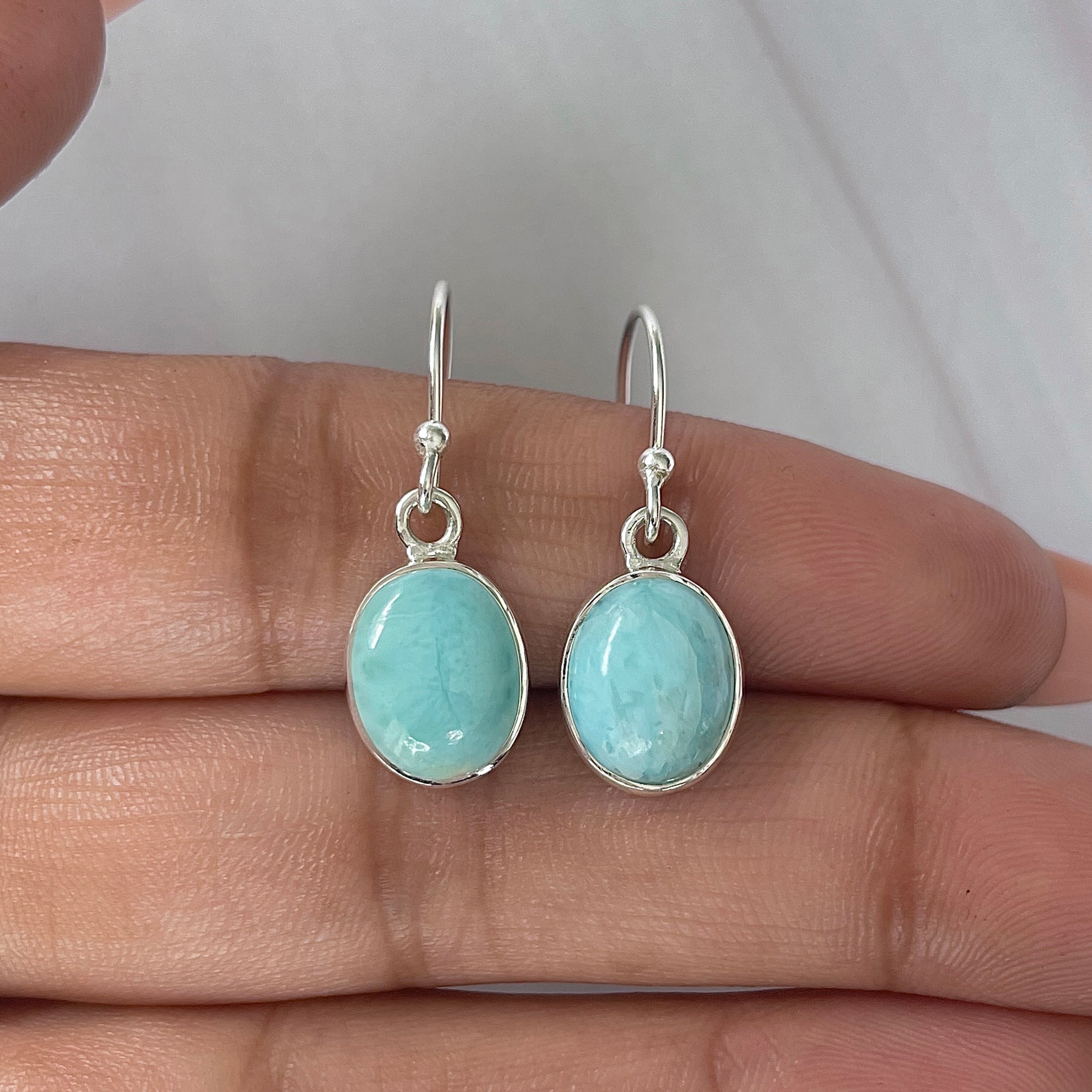Larimar Earring-(LAR-E-2139.)