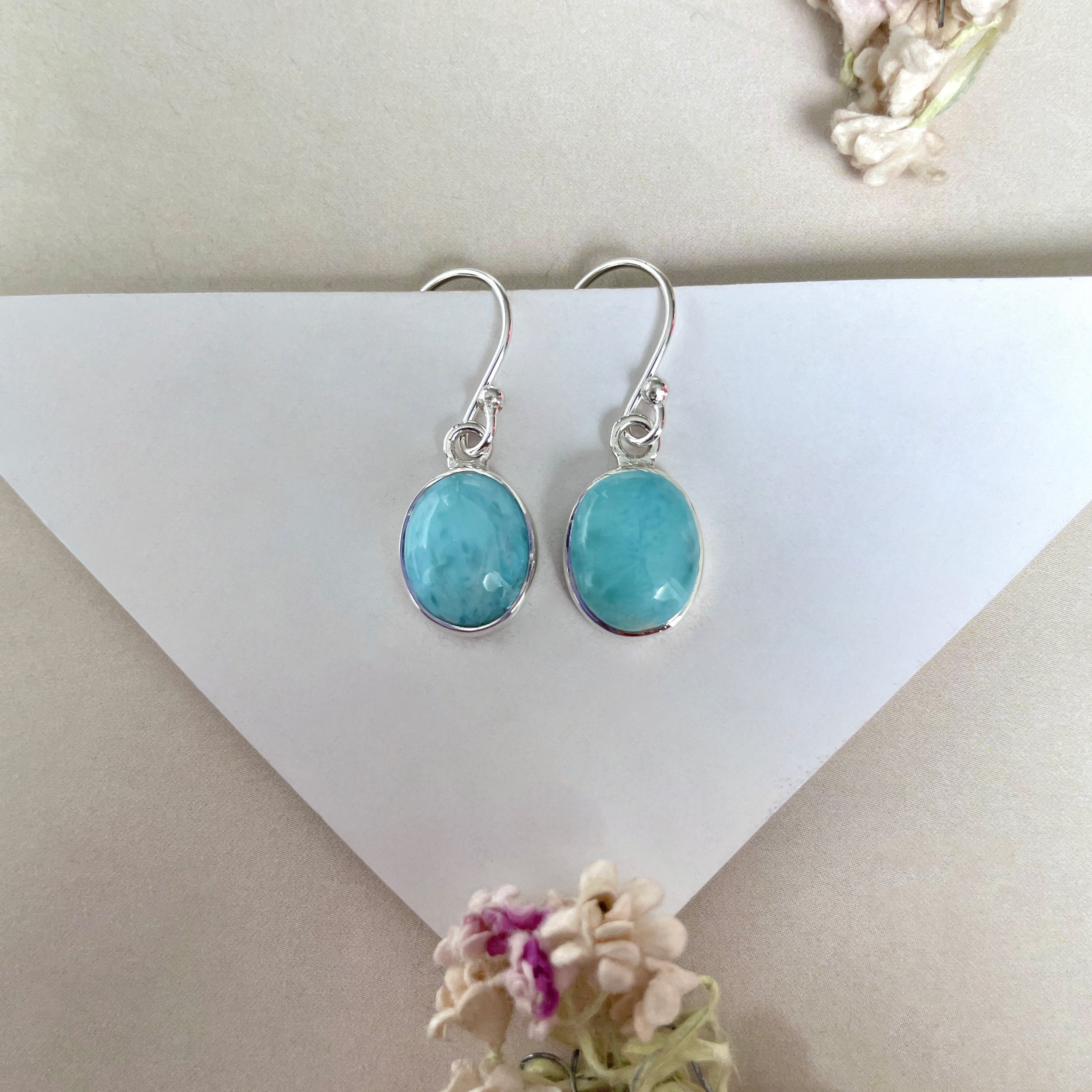 Larimar Earring-(LAR-E-2139.)