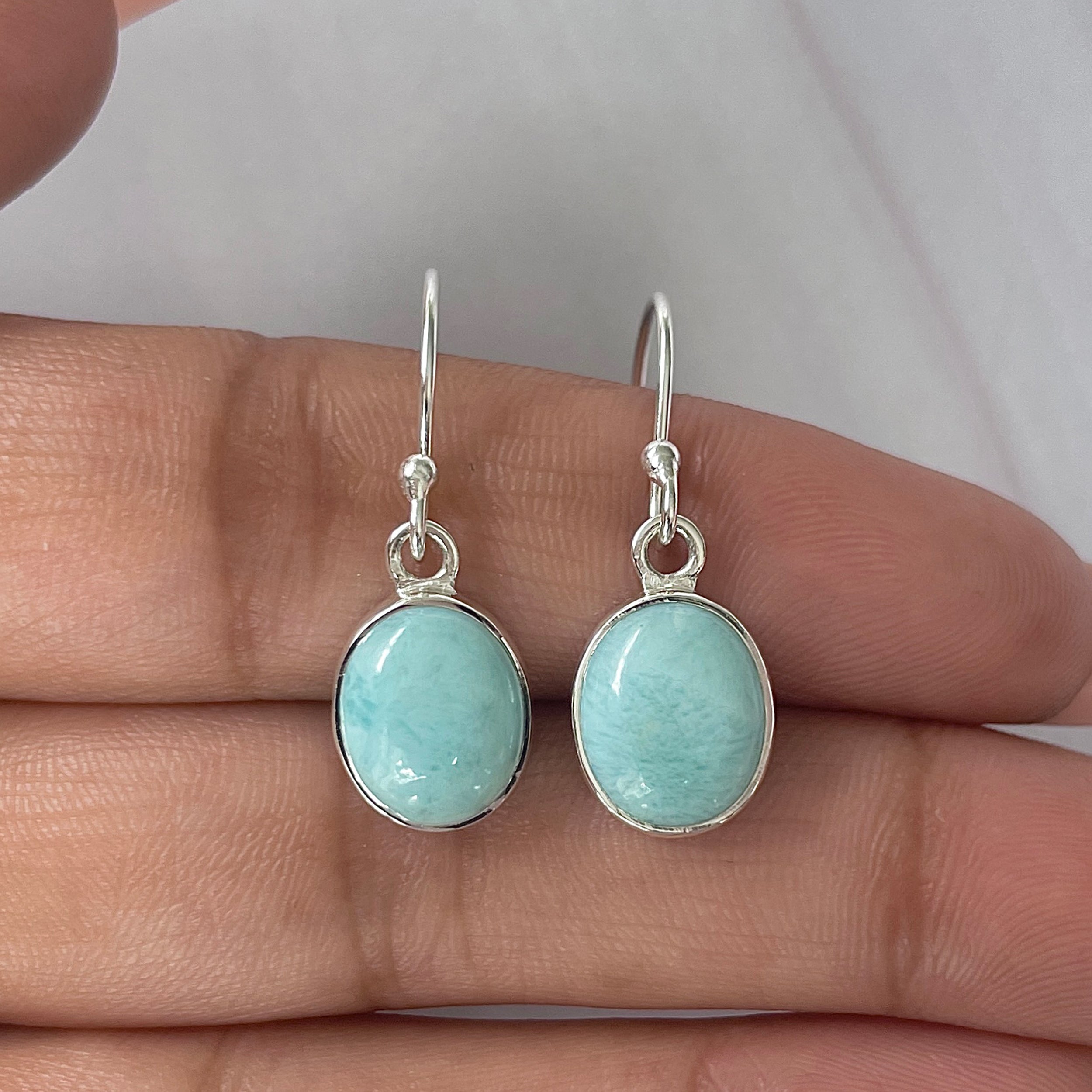 Larimar Earring-(LAR-E-2140.)