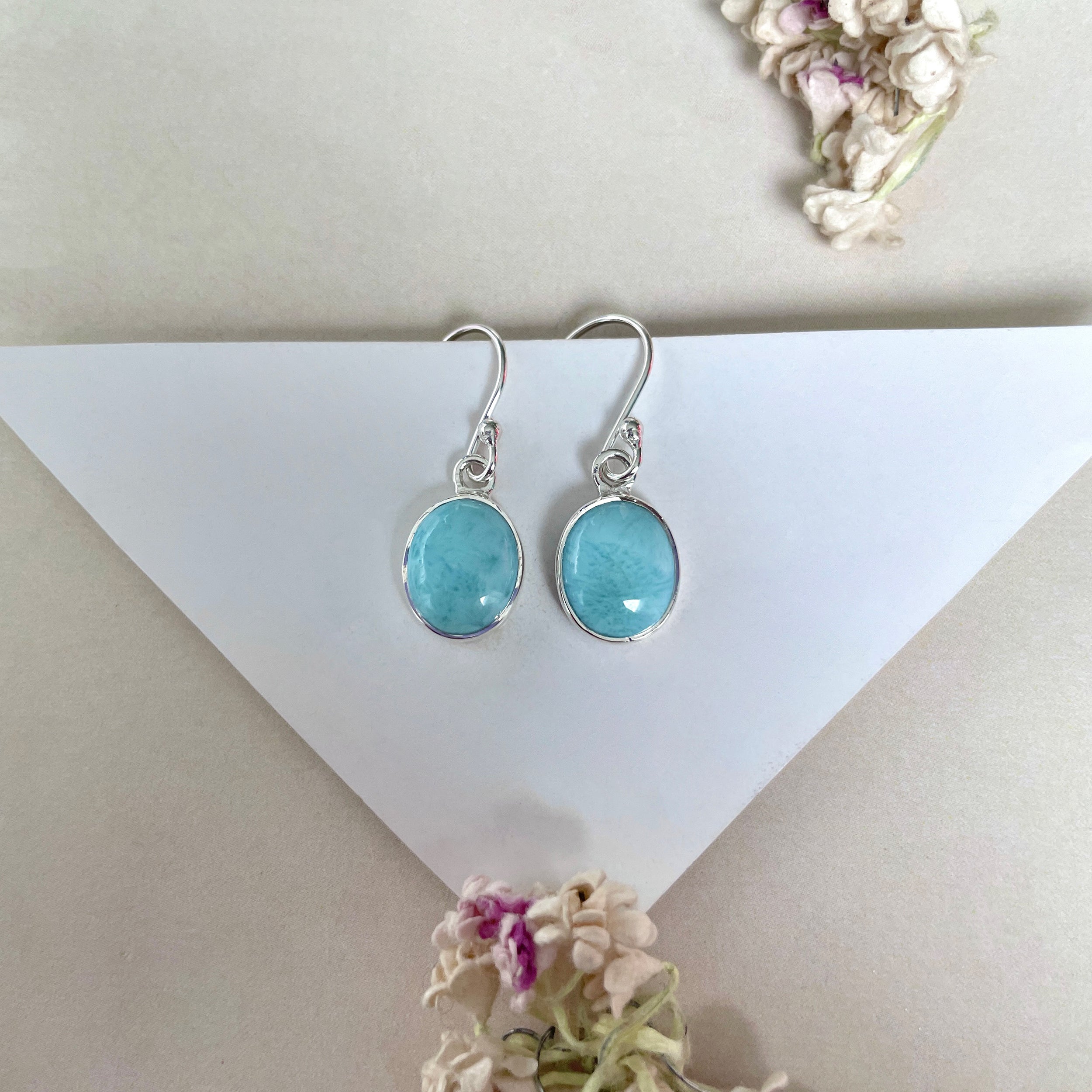 Larimar Earring-(LAR-E-2140.)