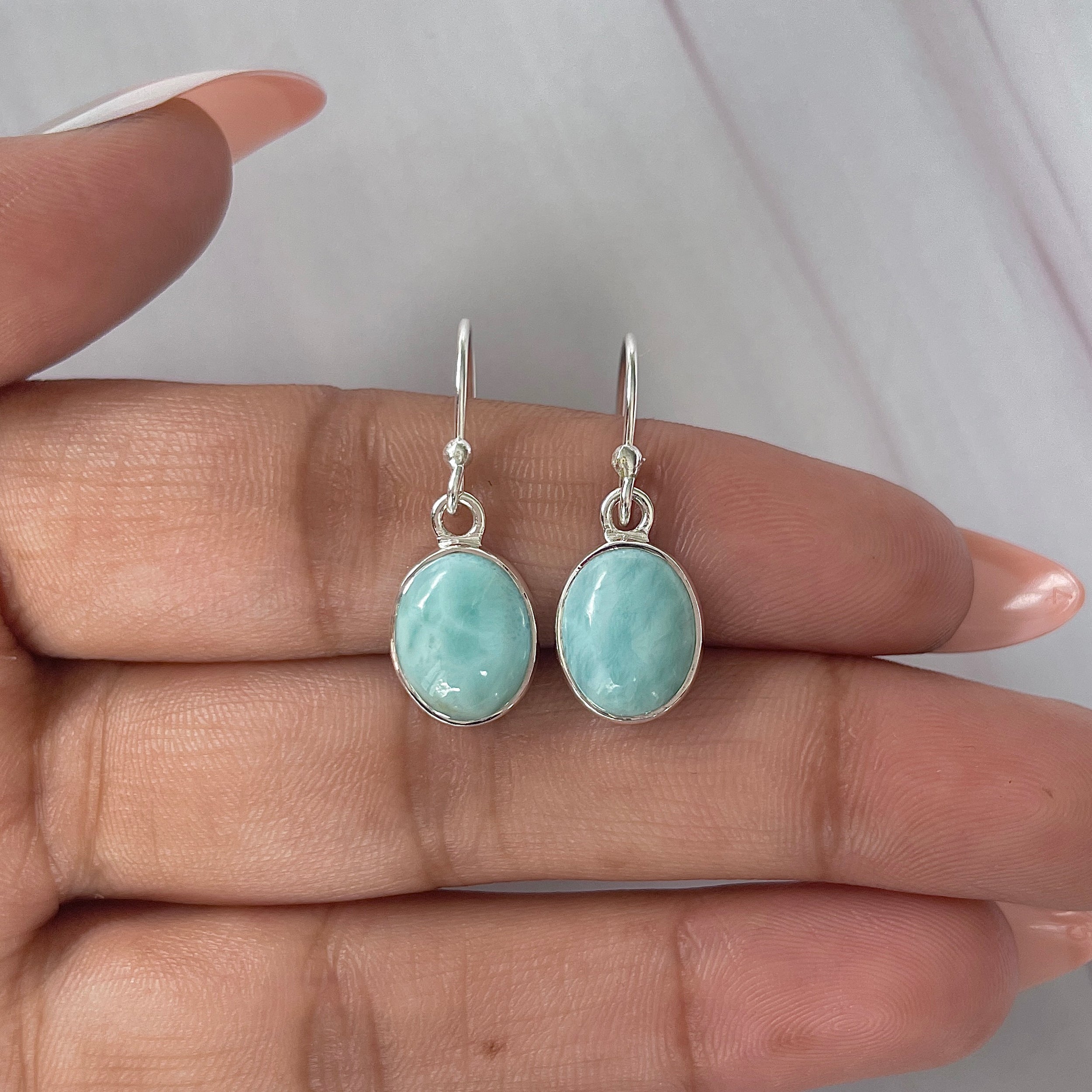 Larimar Earring-(LAR-E-2141.)