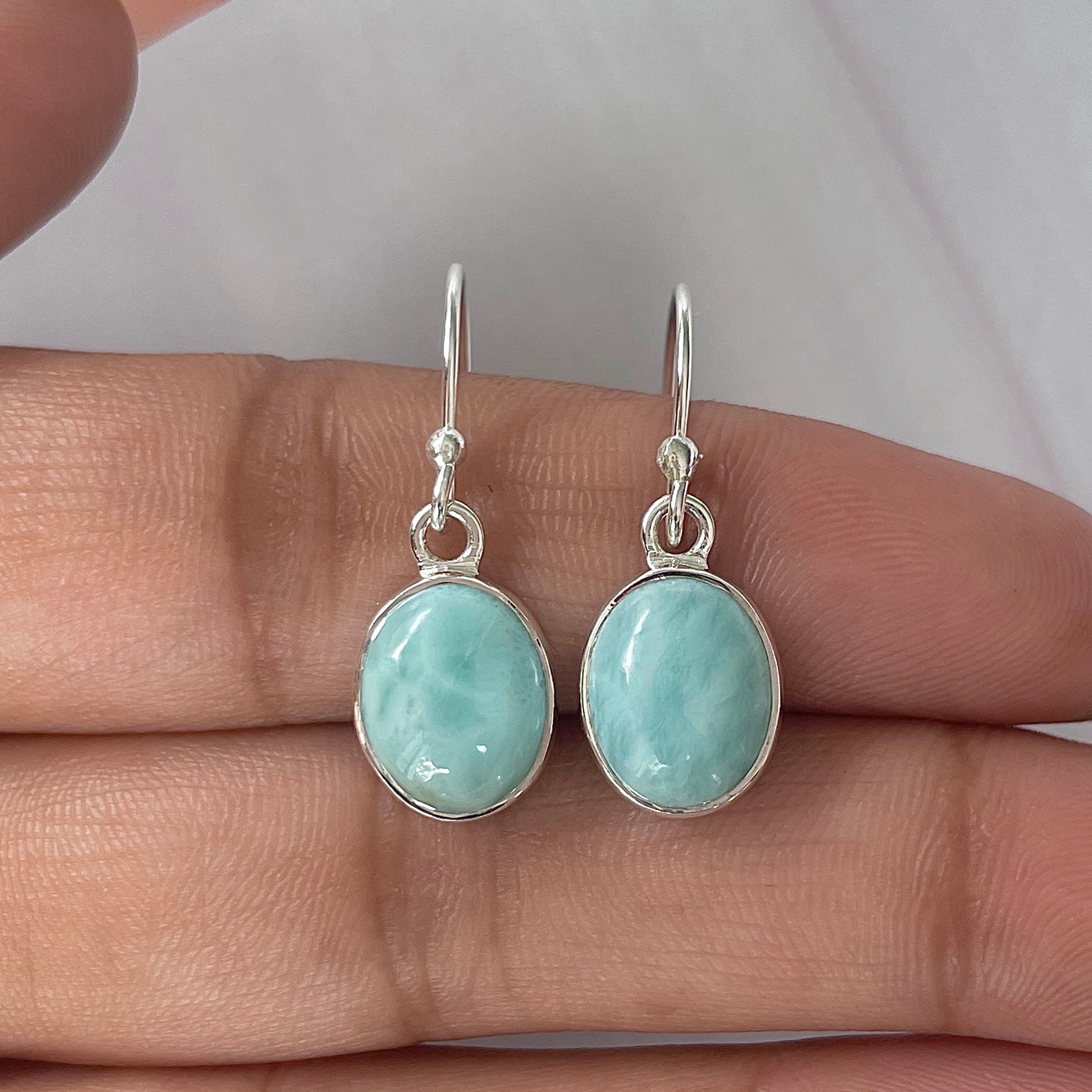 Larimar Earring-(LAR-E-2141.)