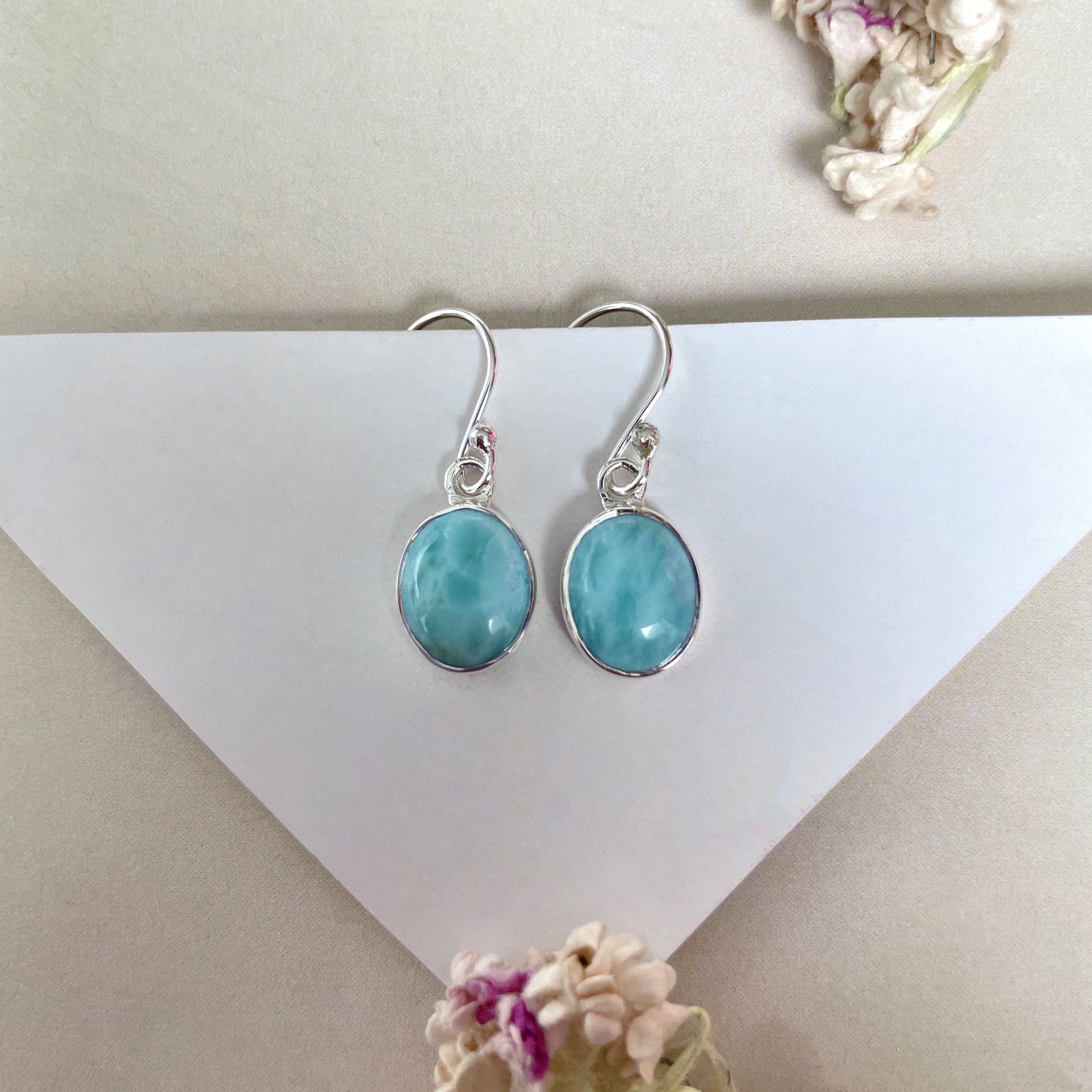 Larimar Earring-(LAR-E-2141.)