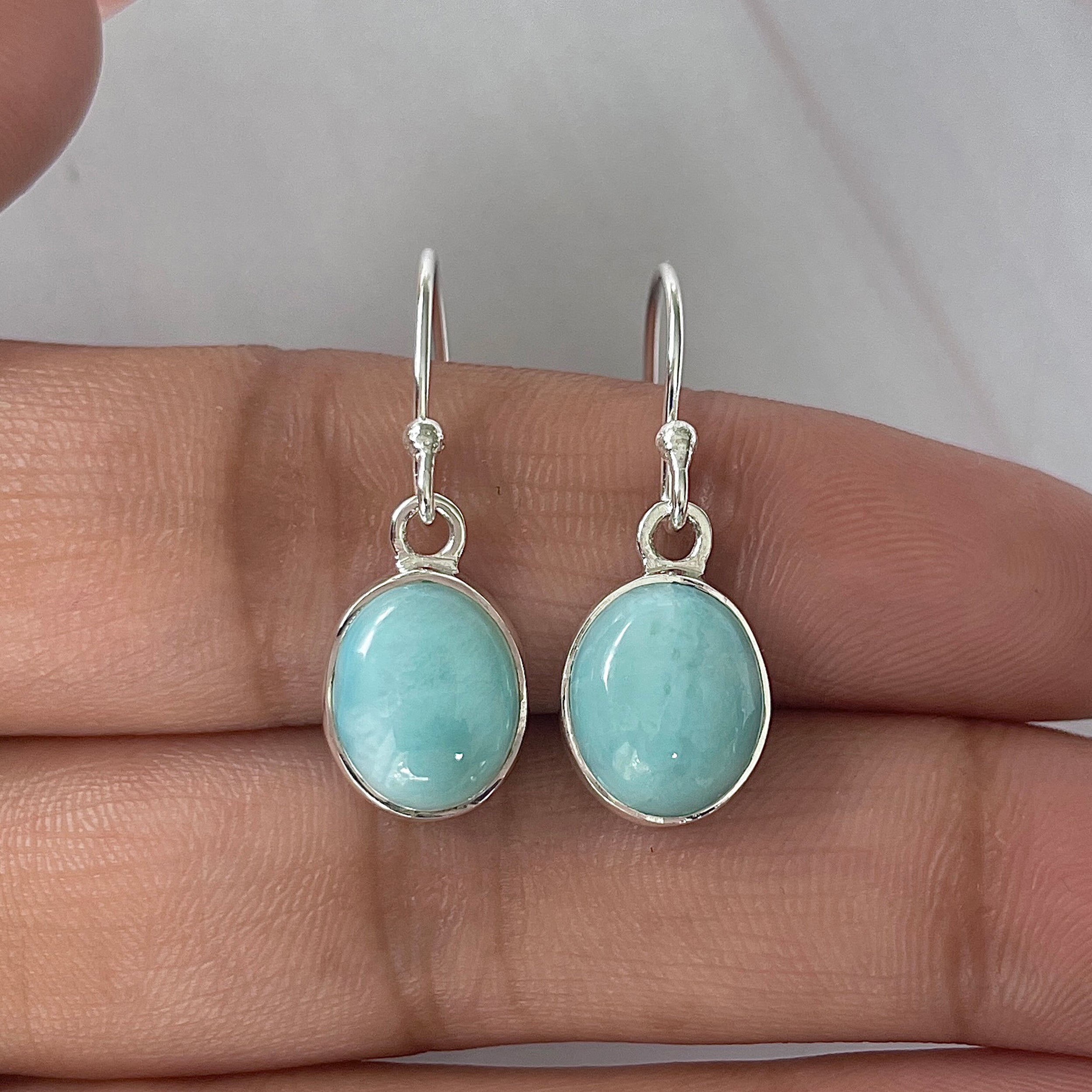 Larimar Earring-(LAR-E-2142.)