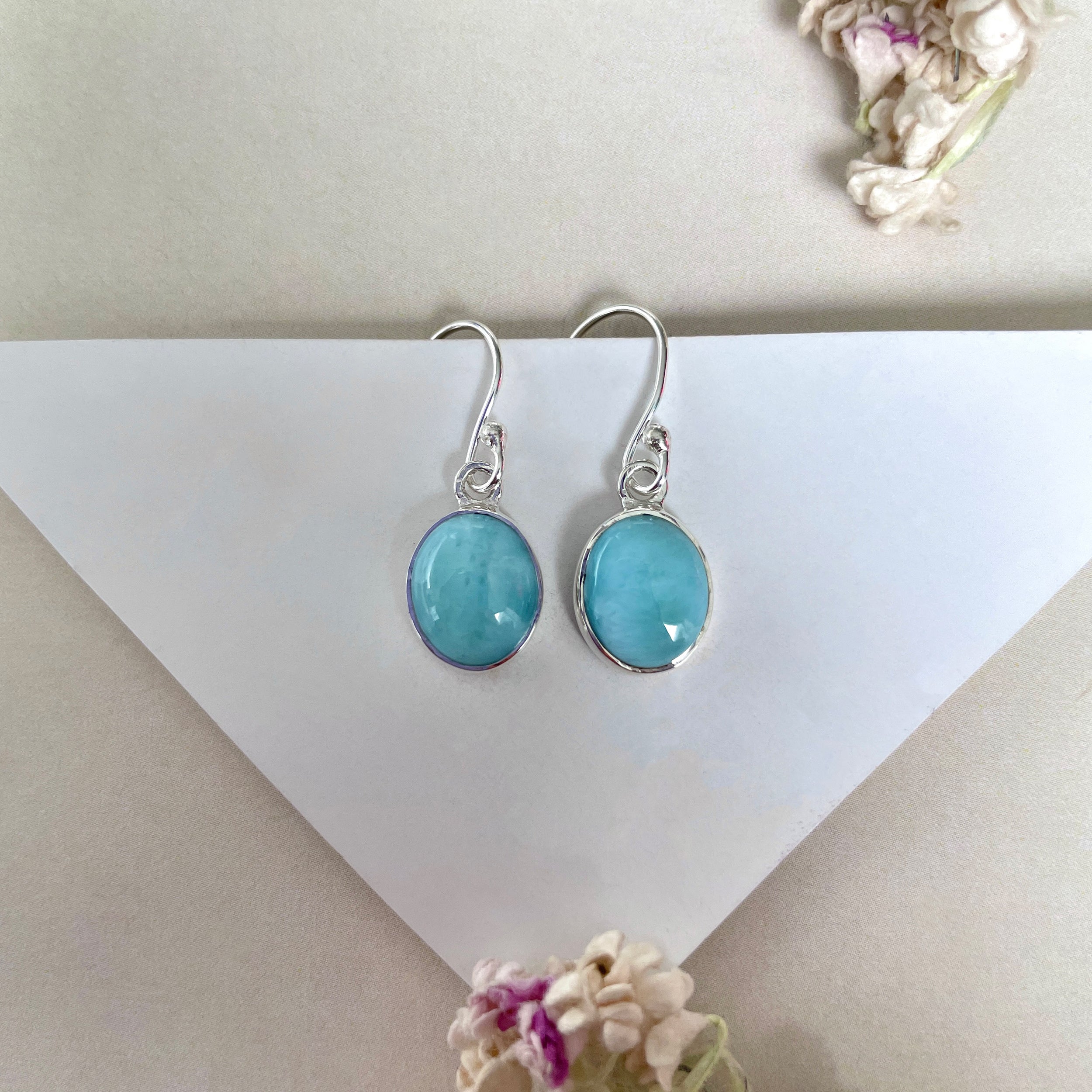 Larimar Earring-(LAR-E-2142.)