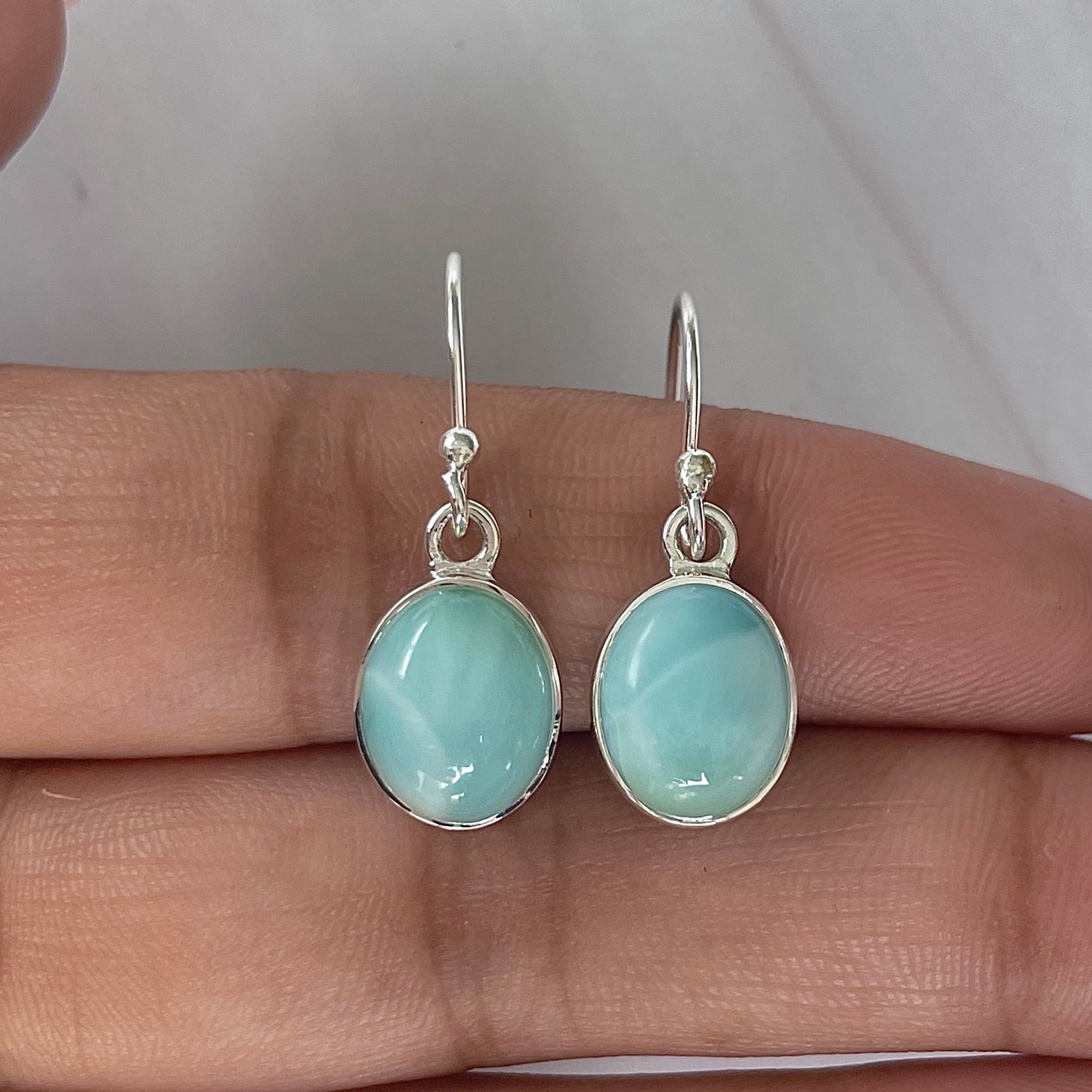 Larimar Earring-(LAR-E-2143.)