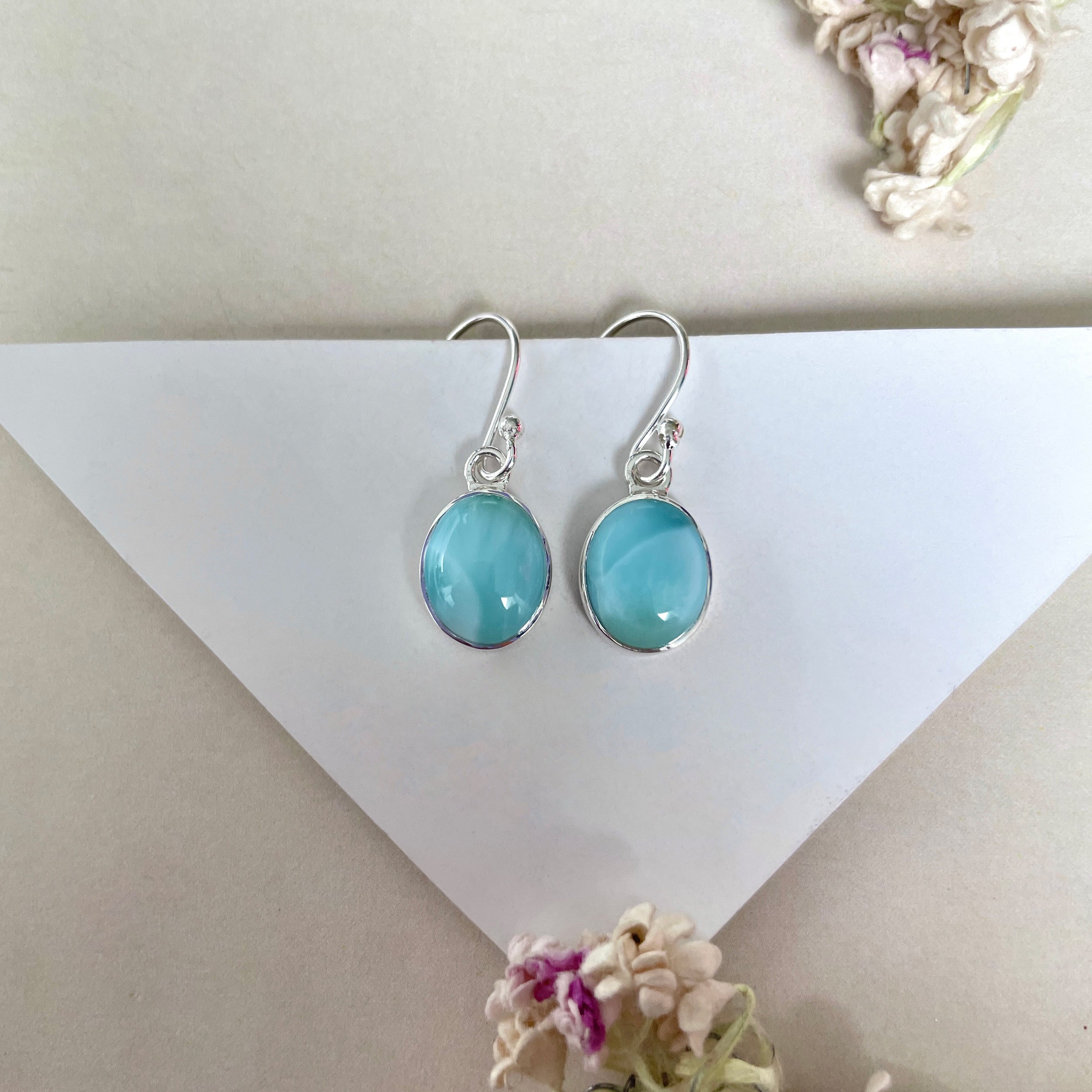 Larimar Earring-(LAR-E-2143.)