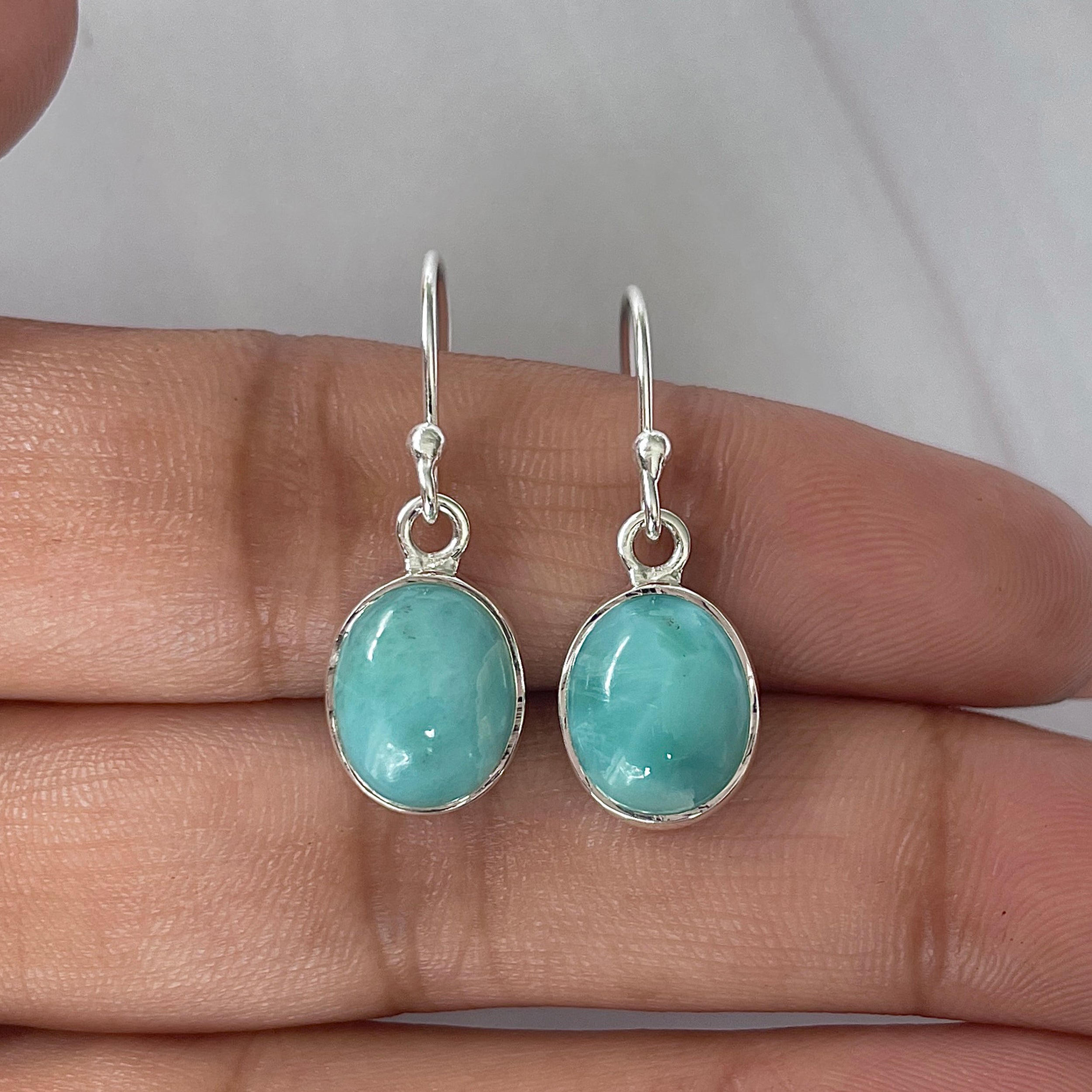 Larimar Earring-(LAR-E-2144.)