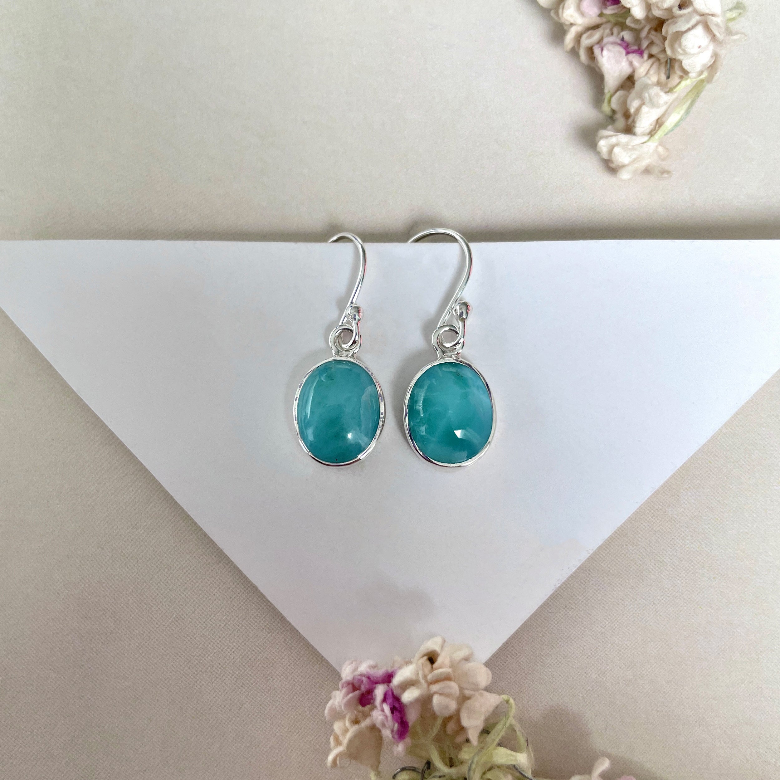 Larimar Earring-(LAR-E-2144.)