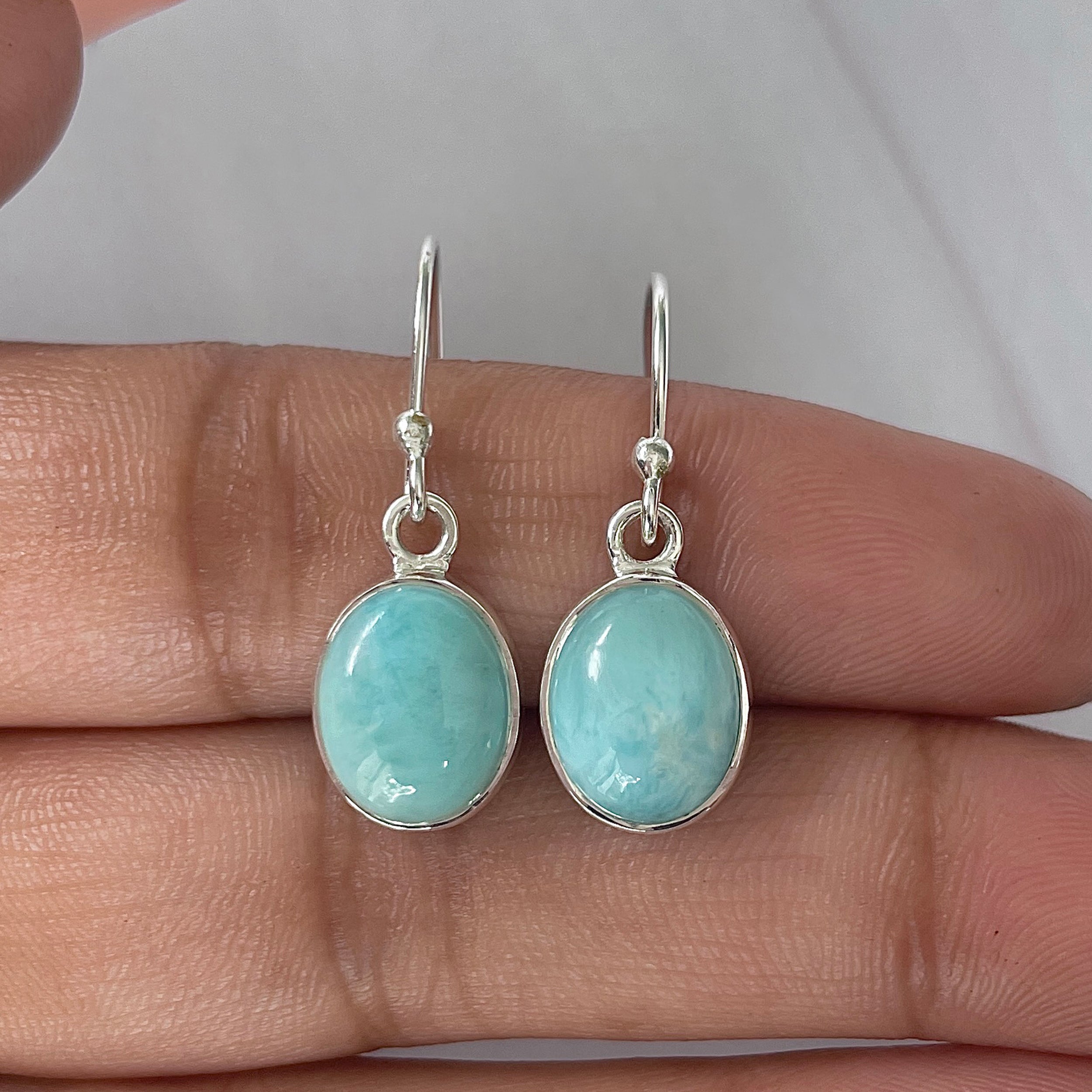 Larimar Earring-(LAR-E-2145.)