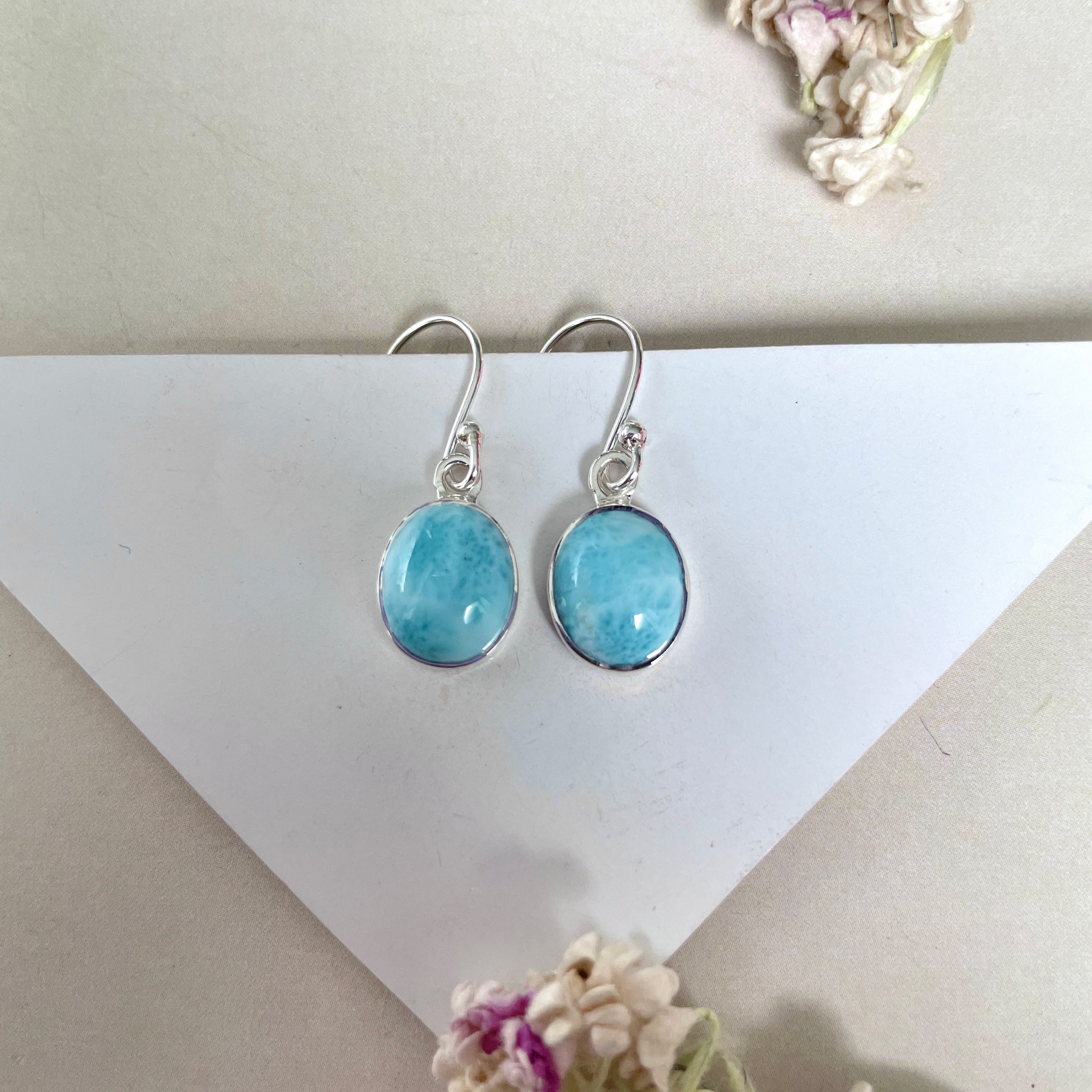 Larimar Earring-(LAR-E-2148.)
