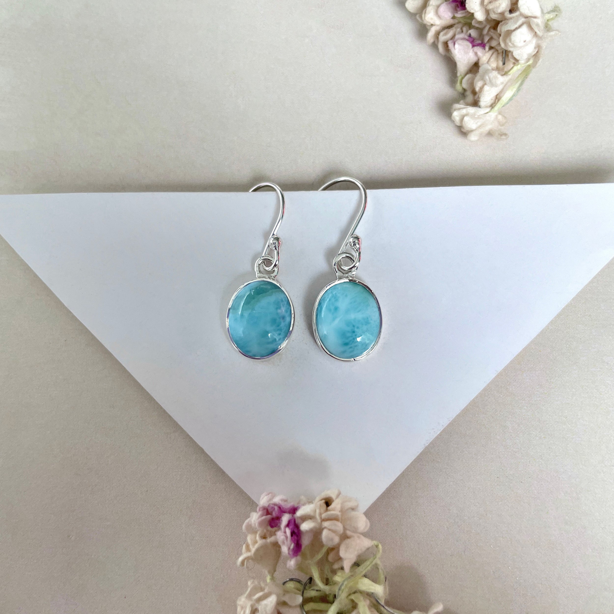 Larimar Earring-(LAR-E-2149.)