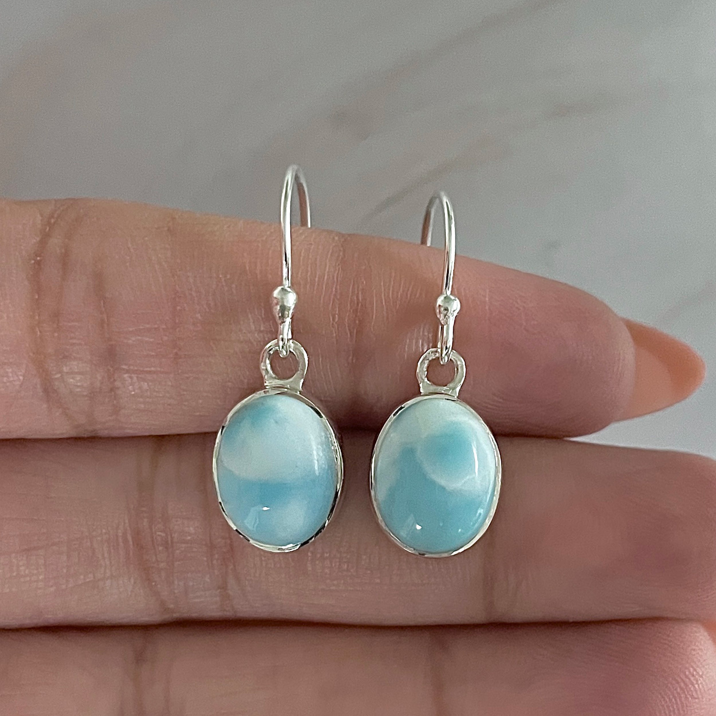 Larimar Earring-(LAR-E-2151.)
