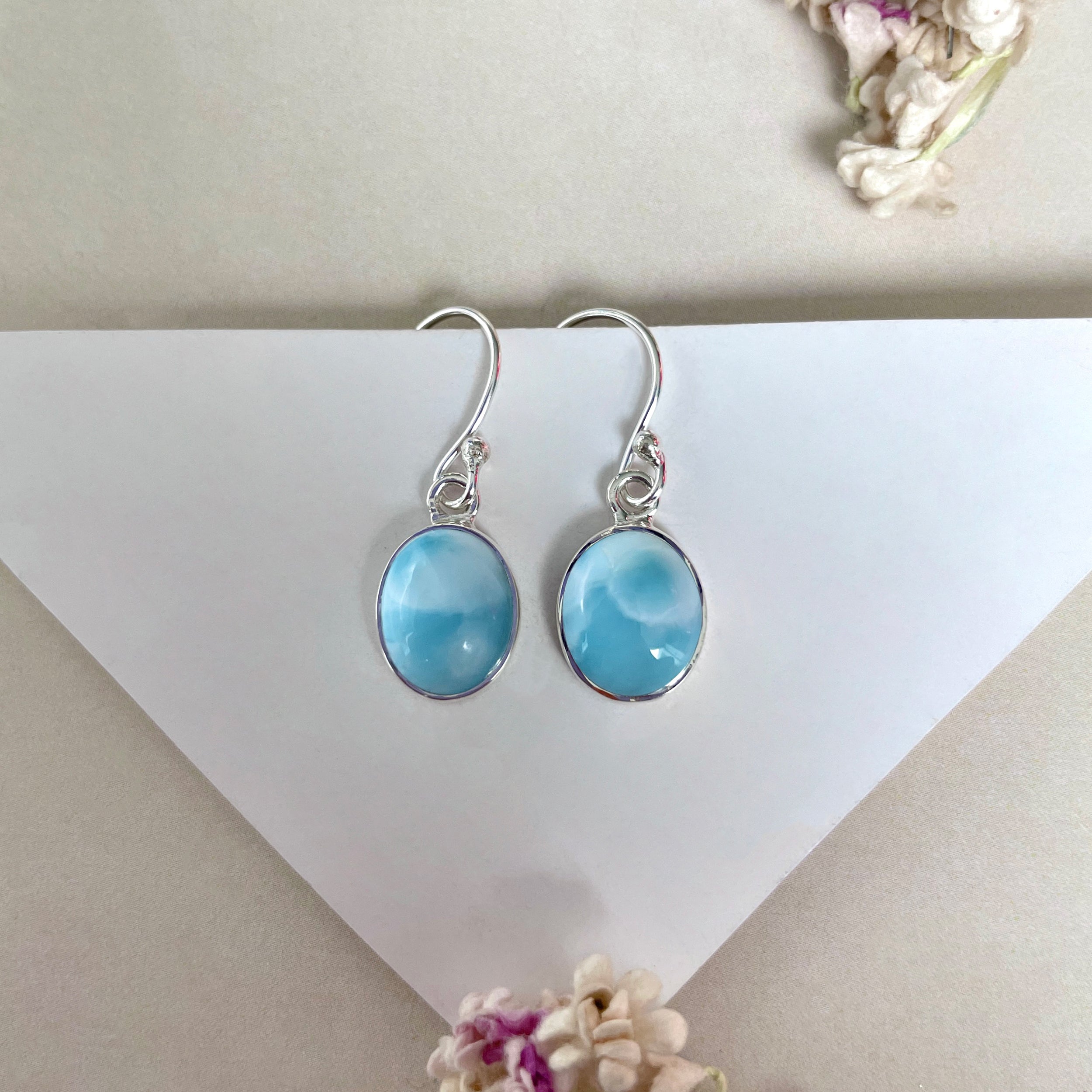 Larimar Earring-(LAR-E-2151.)
