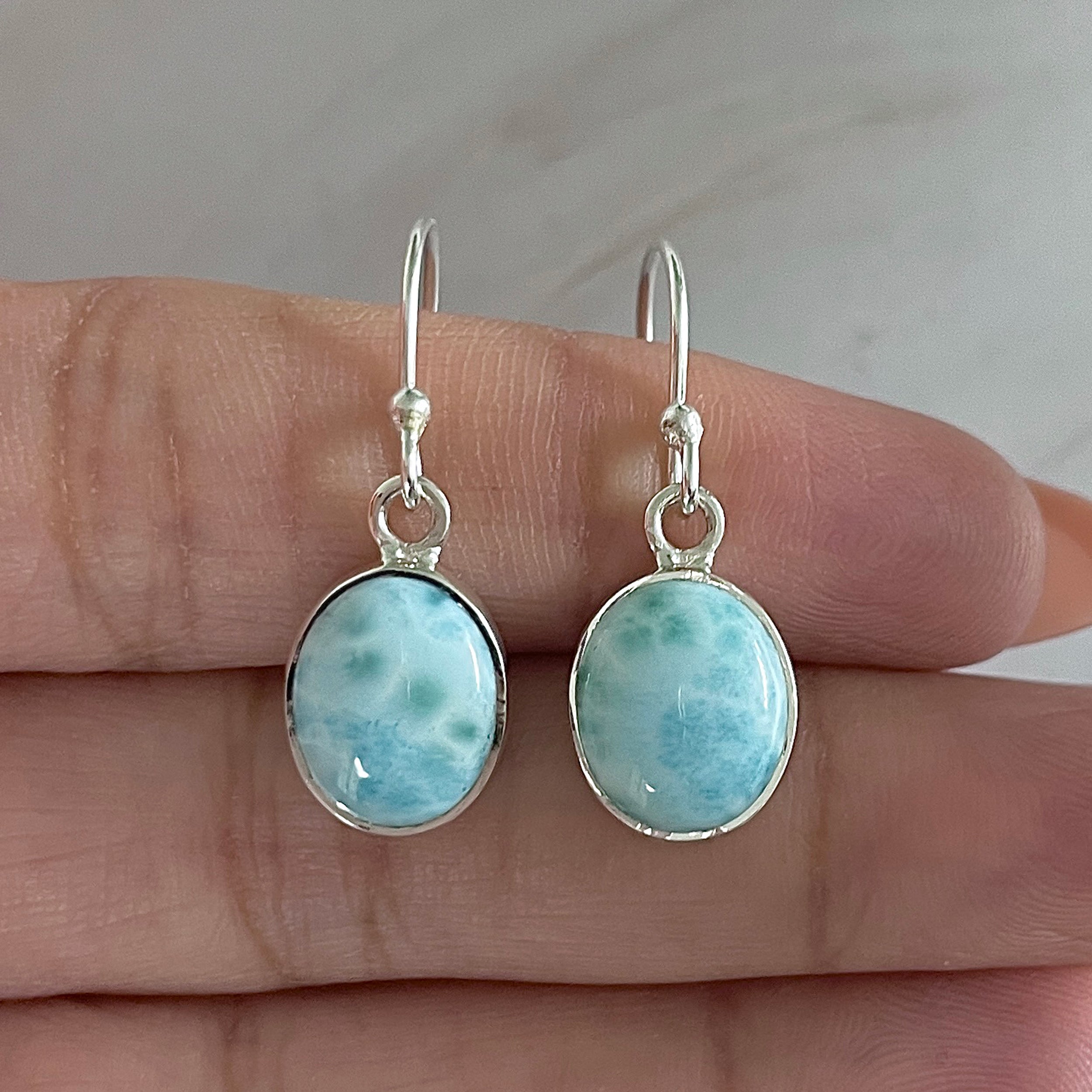 Larimar Earring-(LAR-E-2155.)
