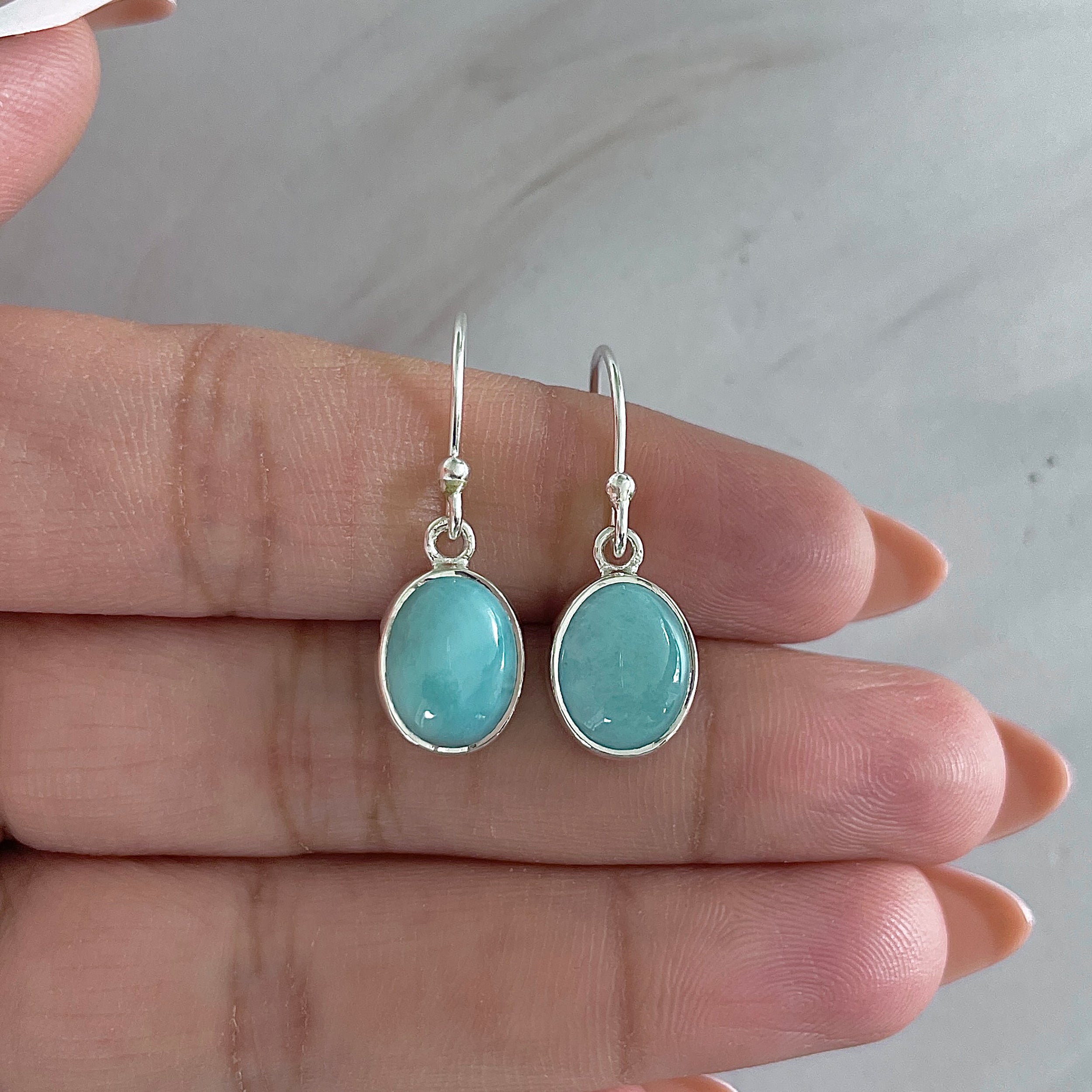 Larimar Earring-(LAR-E-2157.)