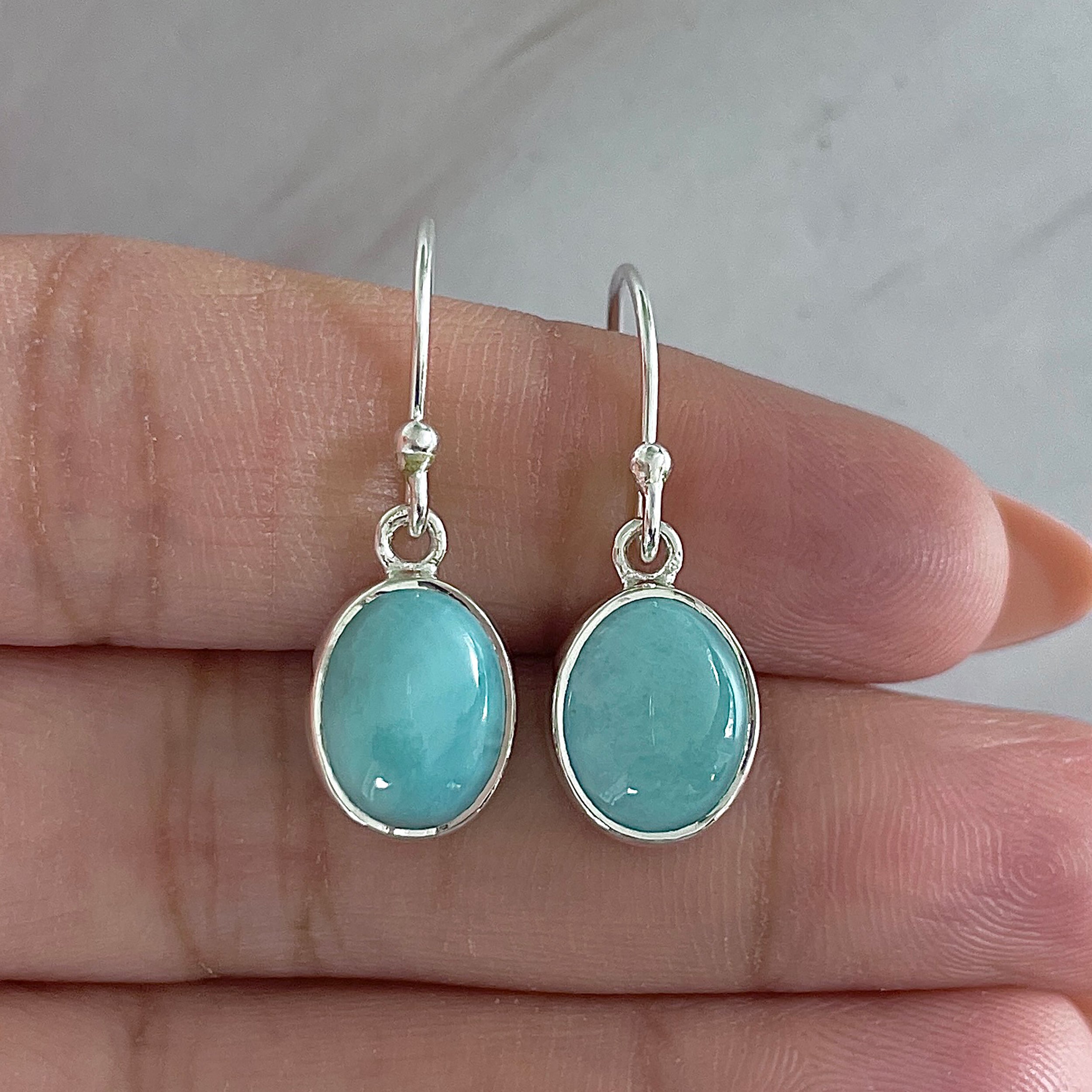Larimar Earring-(LAR-E-2157.)