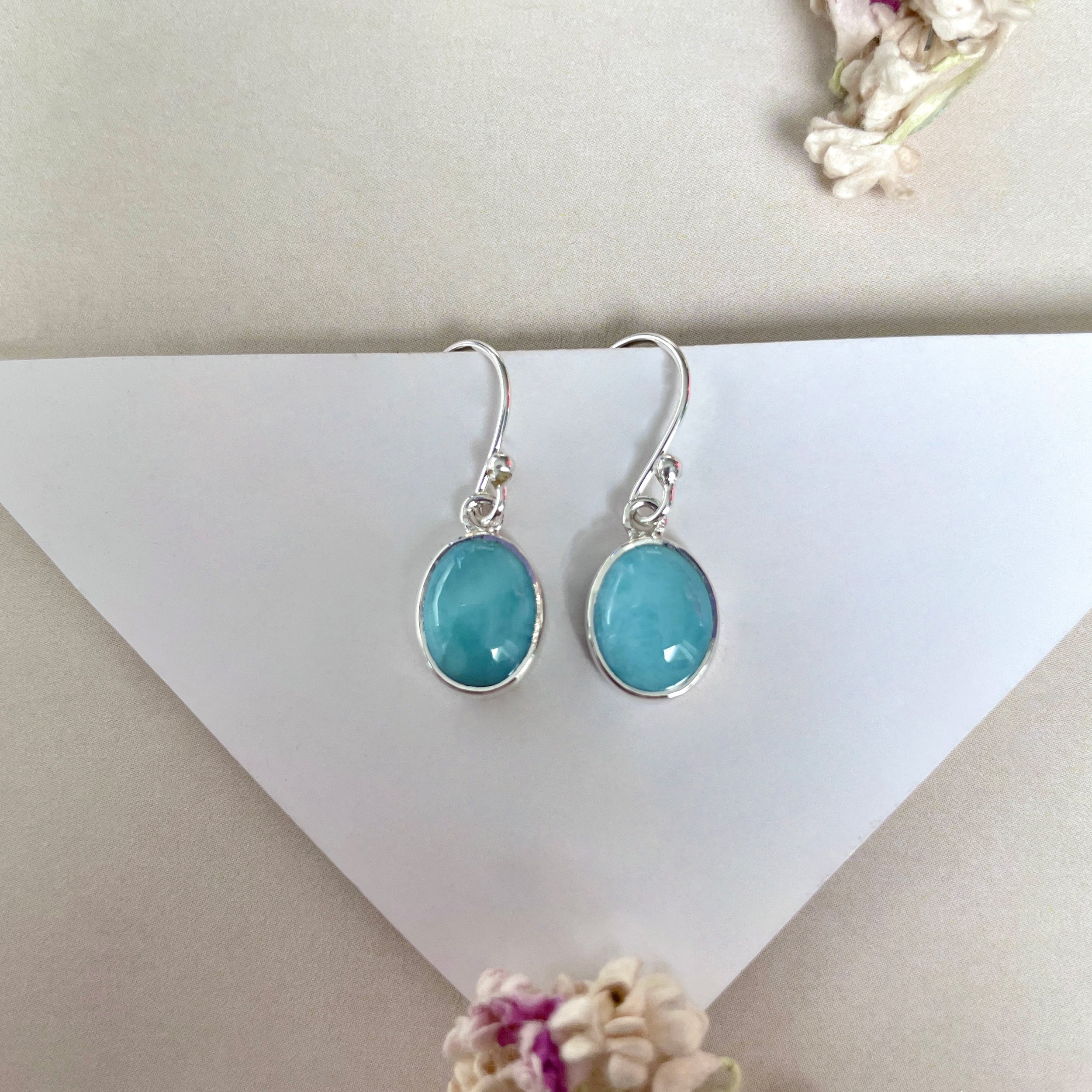 Larimar Earring-(LAR-E-2157.)