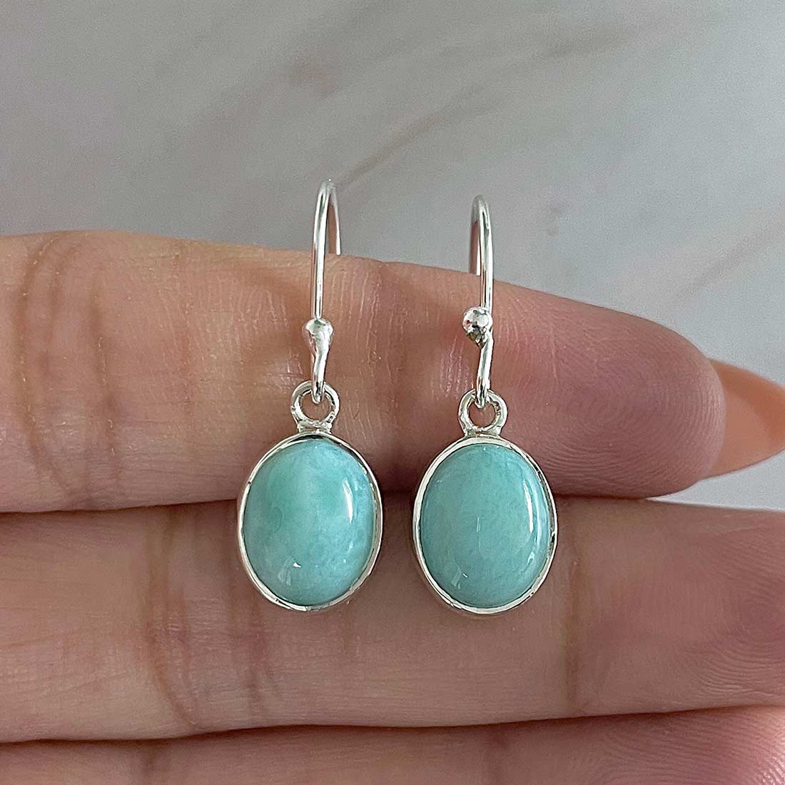 Larimar Earring-(LAR-E-2158.)