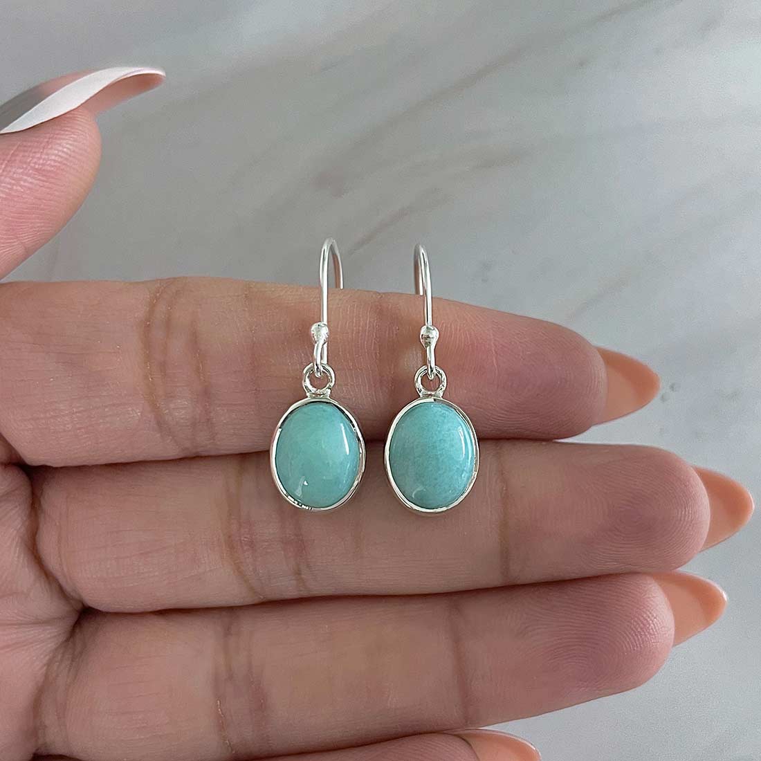 Larimar Earring-(LAR-E-2161.)